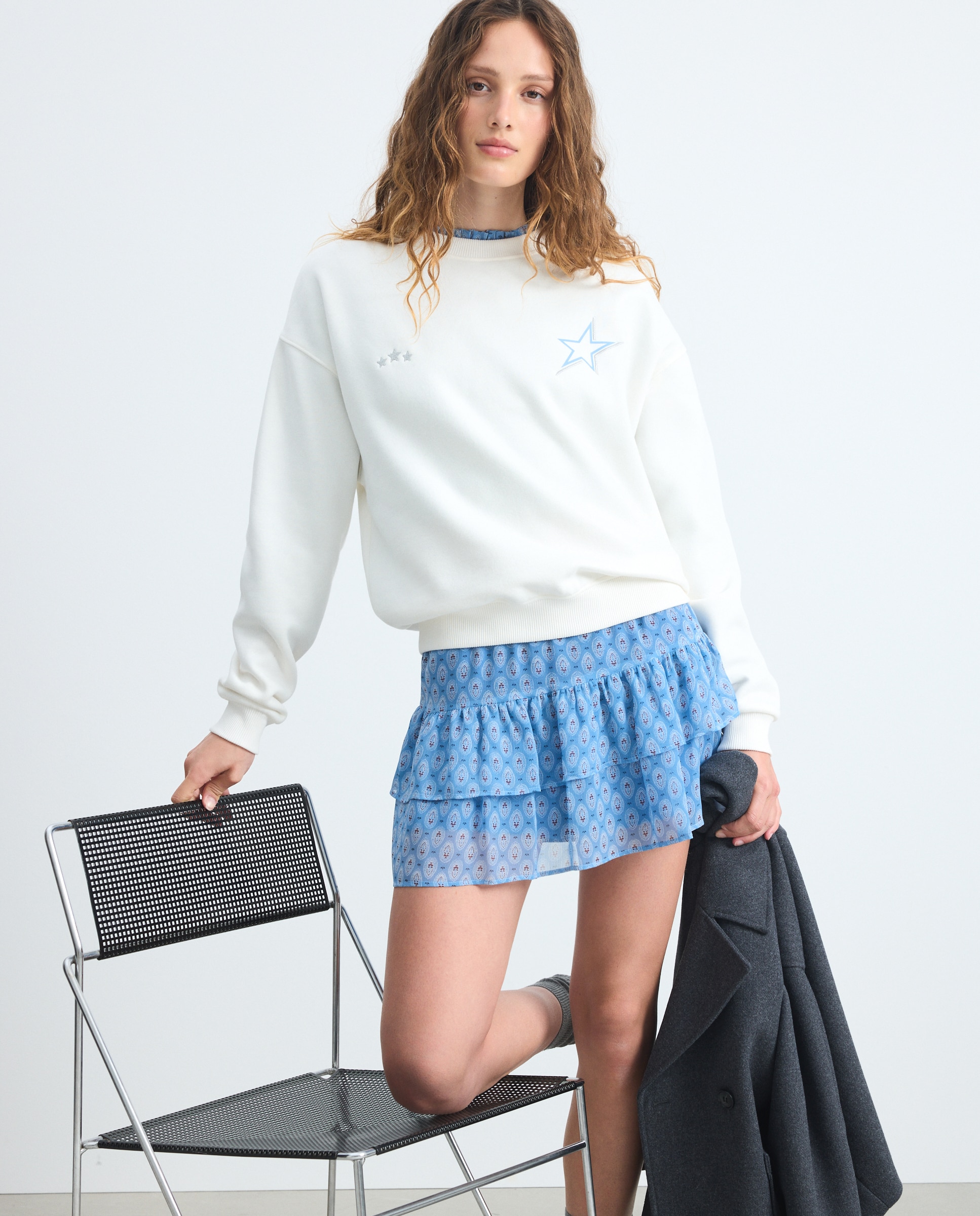 Imagem 0 de Sweatshirt Oversize com Logótipo
