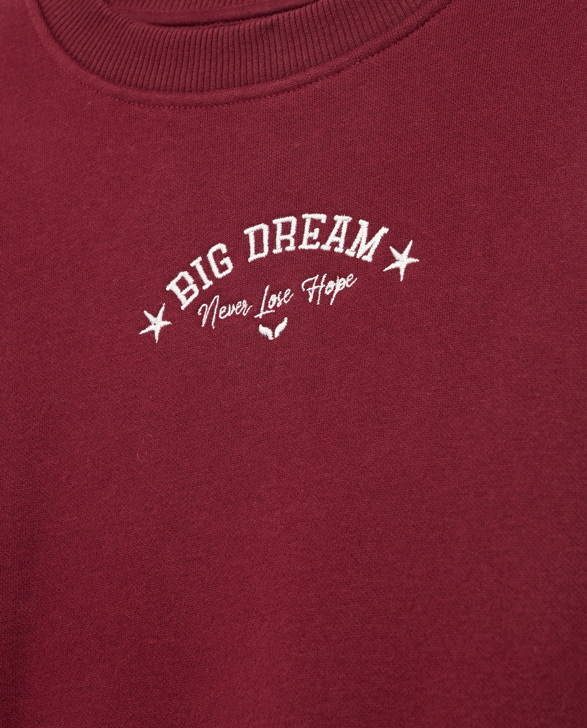 Sweatshirt com Estrelas Bordeaux-6