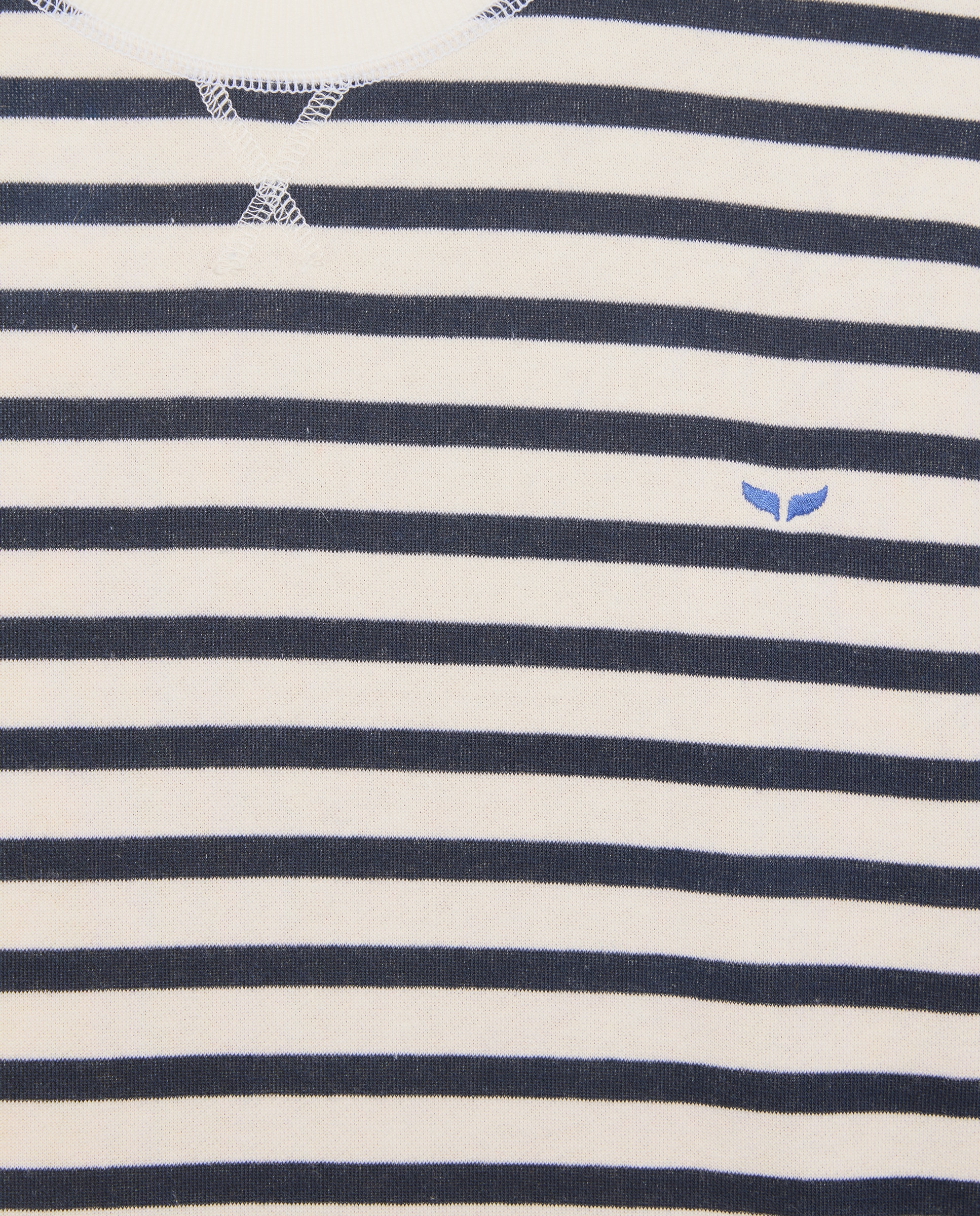 Sudadera de mujer rayas manga ranglan - Green Coast - Azul marino Azul marino-5