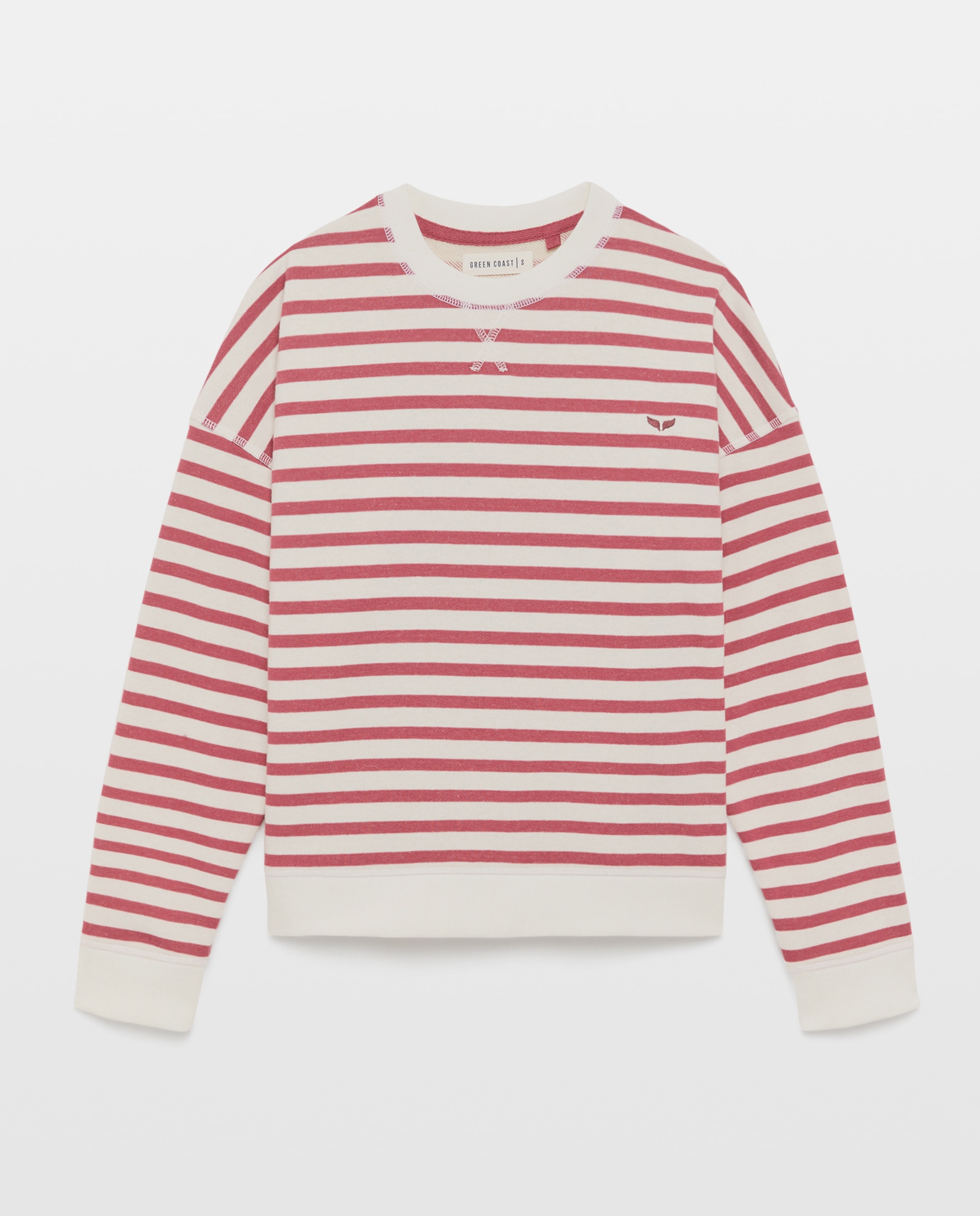 Imagem 0 de Sweatshirt às Riscas com Manga Raglã