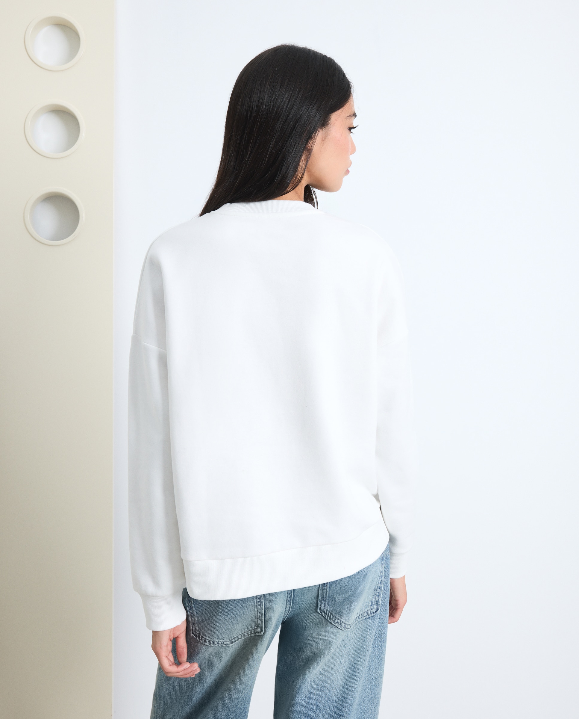 Sudadera bordado osito mujer - Green Coast - 120 Crudo 120 Crudo-3