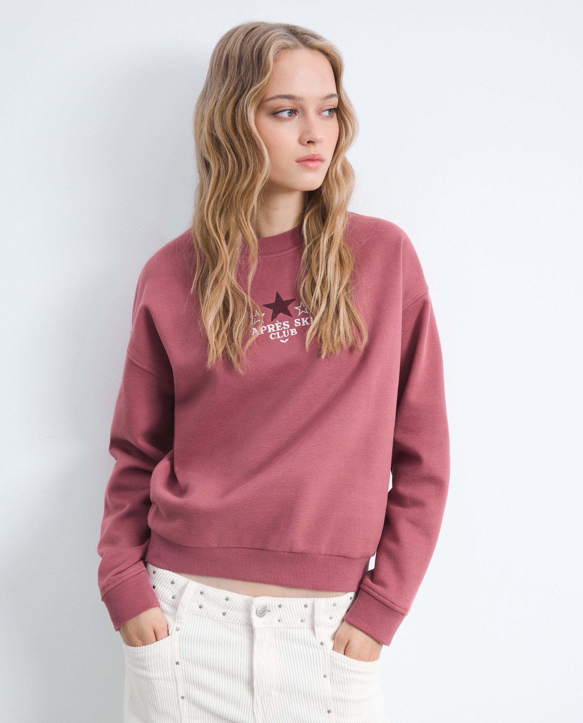 Sudadera ski club de mujer - Green Coast - 230 Rosa oscuro 230 Rosa oscuro-2