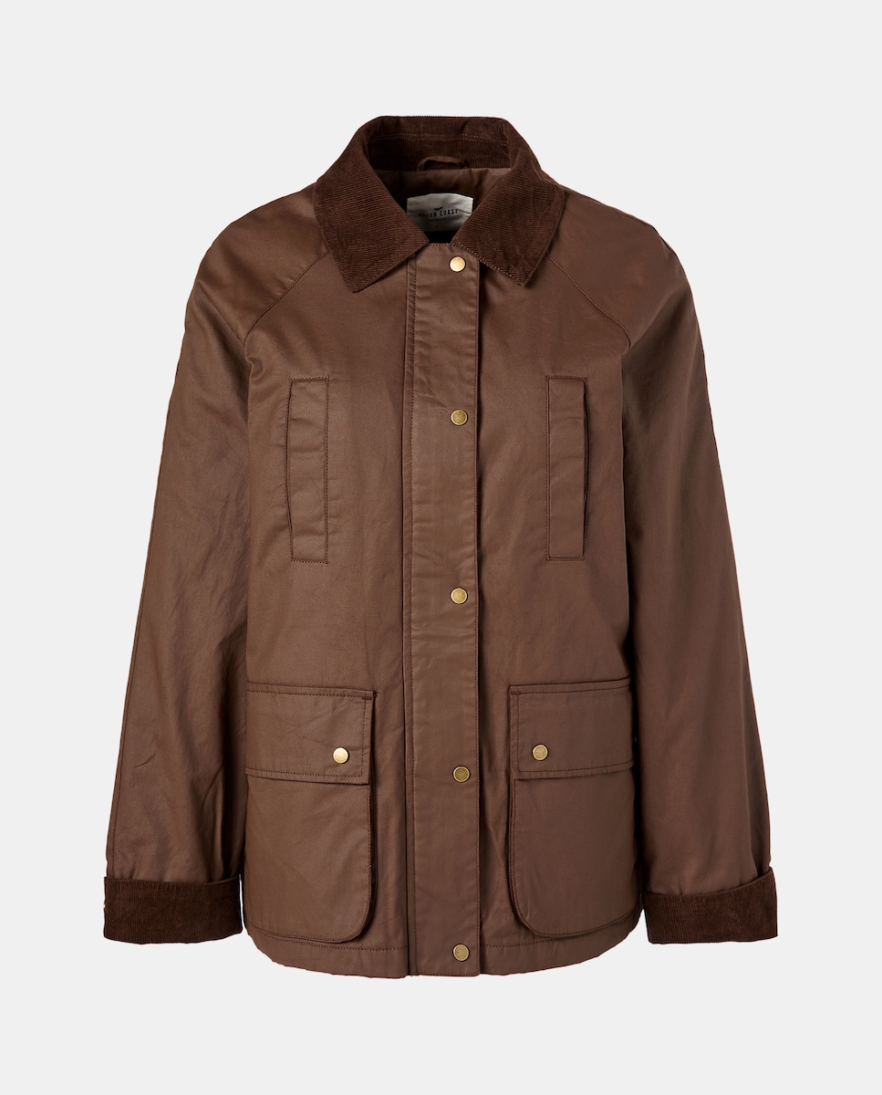 Gabardine Encerada Básica Castanho-4