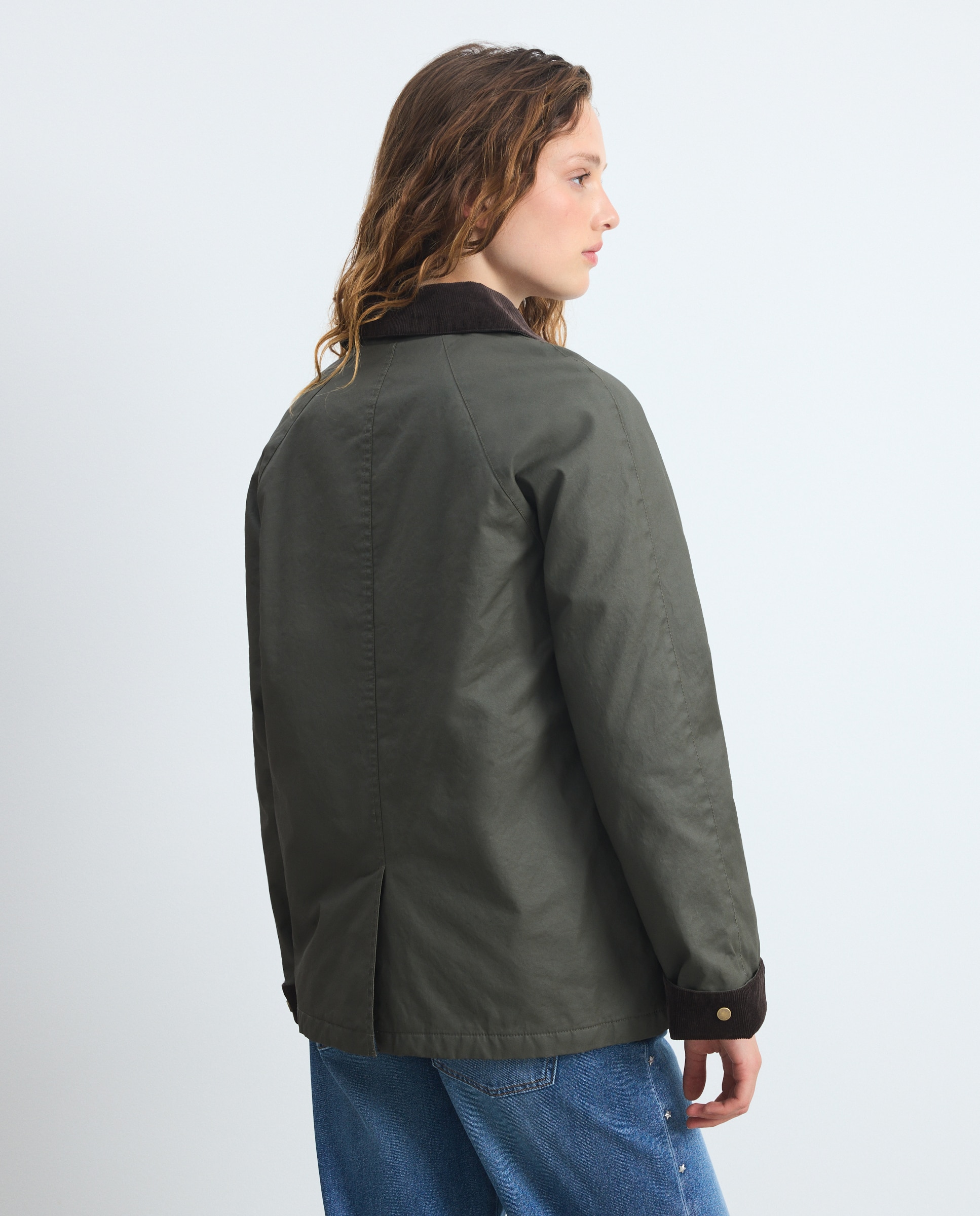 Parka encerado básico de mujer - Green Coast - 520 Kaki 520 Kaki-3