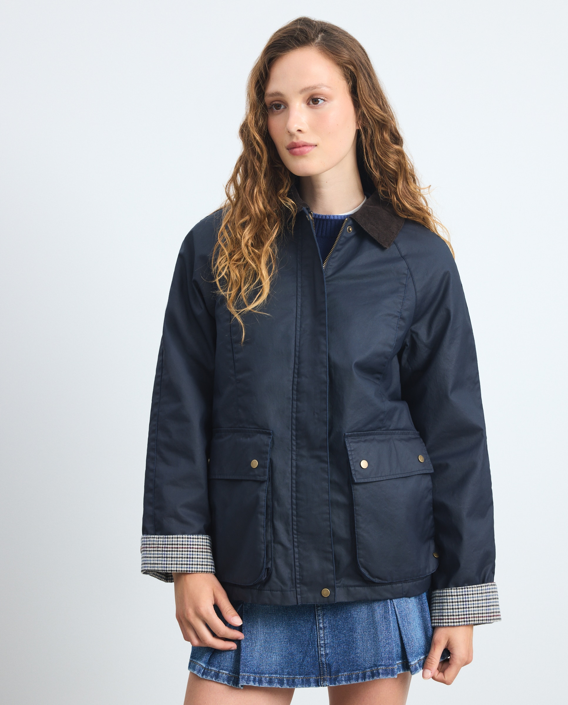Parka encerado básico de mujer - Green Coast - Azul marino Azul marino-2