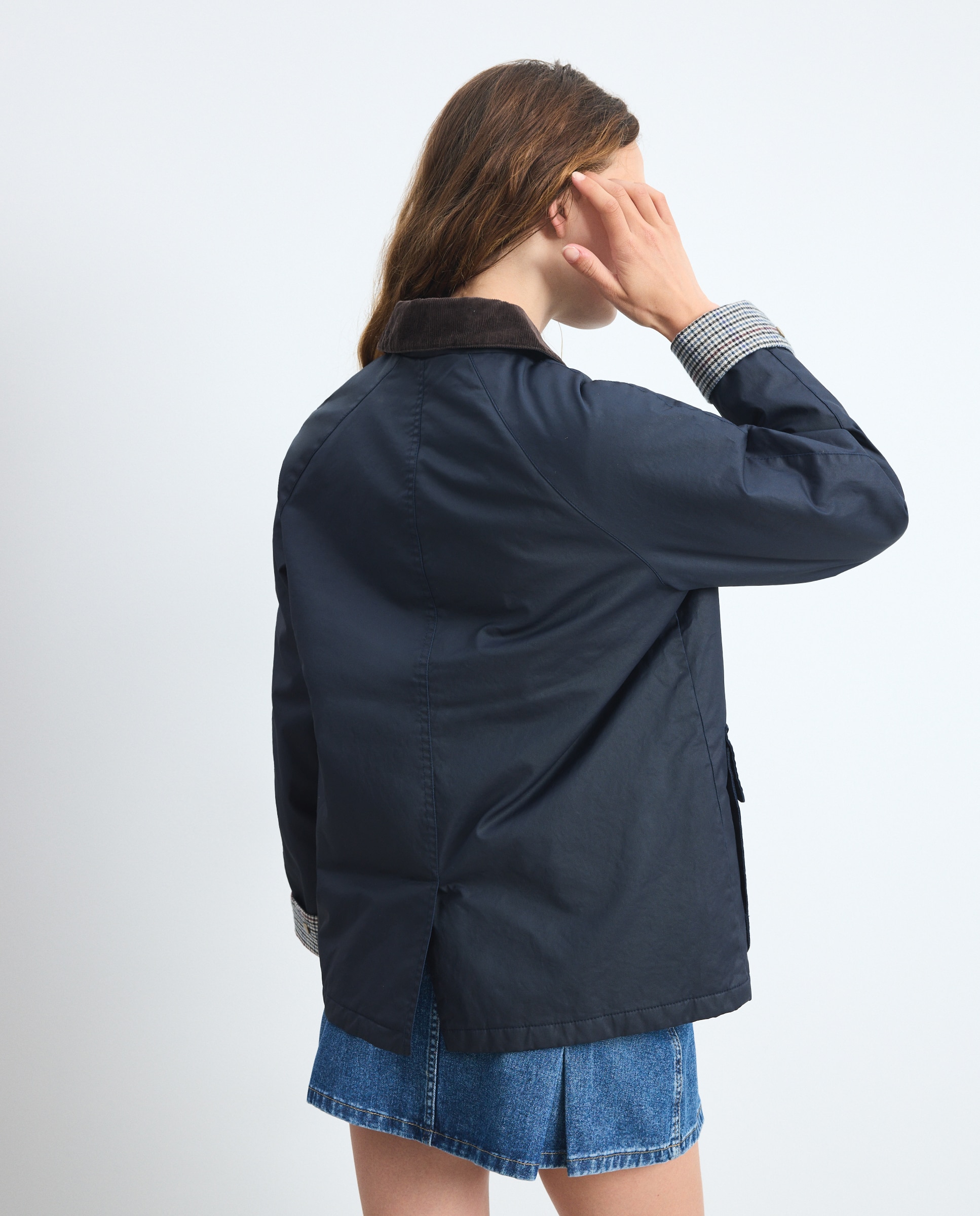 Parka encerado básico de mujer - Green Coast - Azul marino Azul marino-3