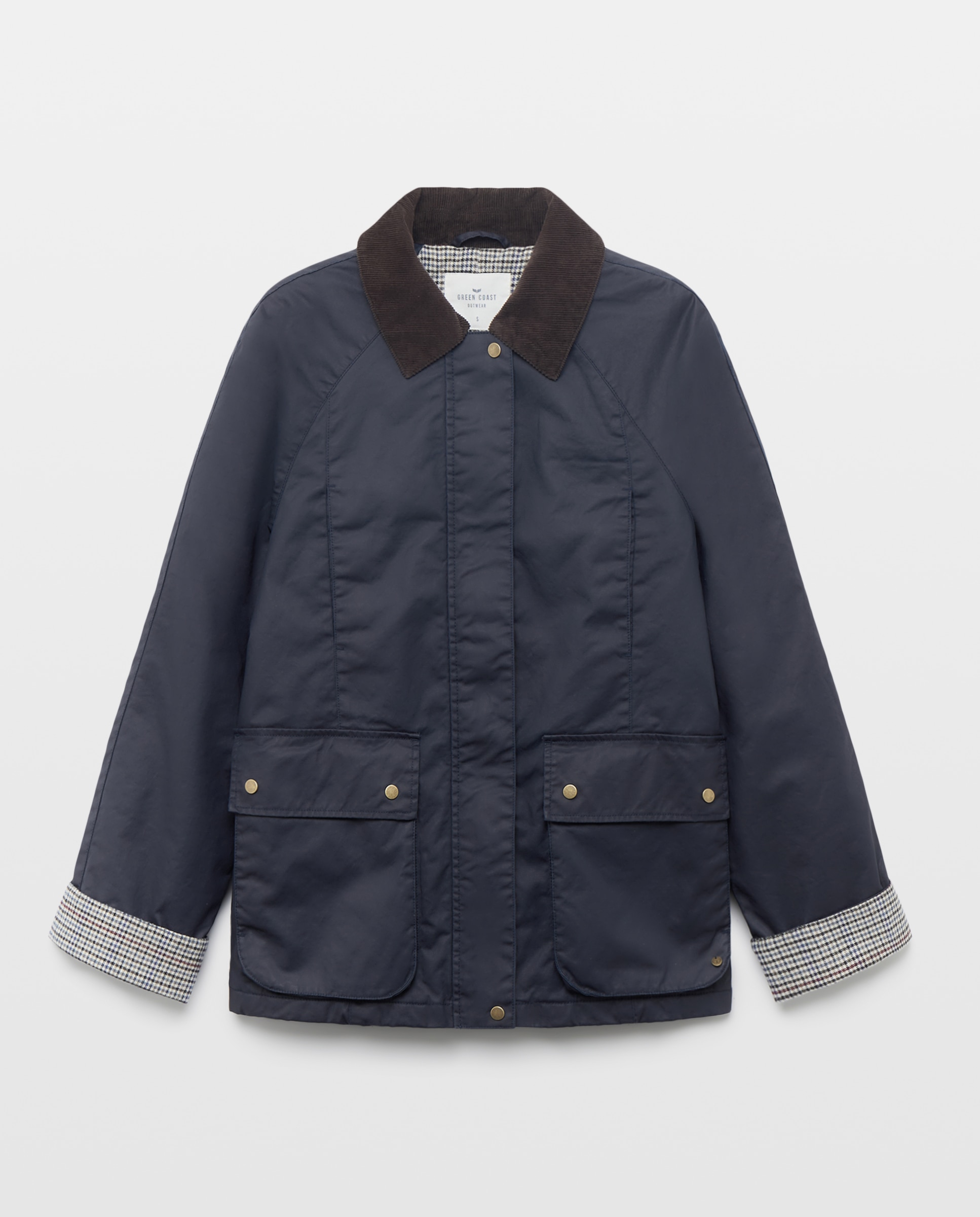 Parka encerado básico de mujer - Green Coast - Azul marino Azul marino-4