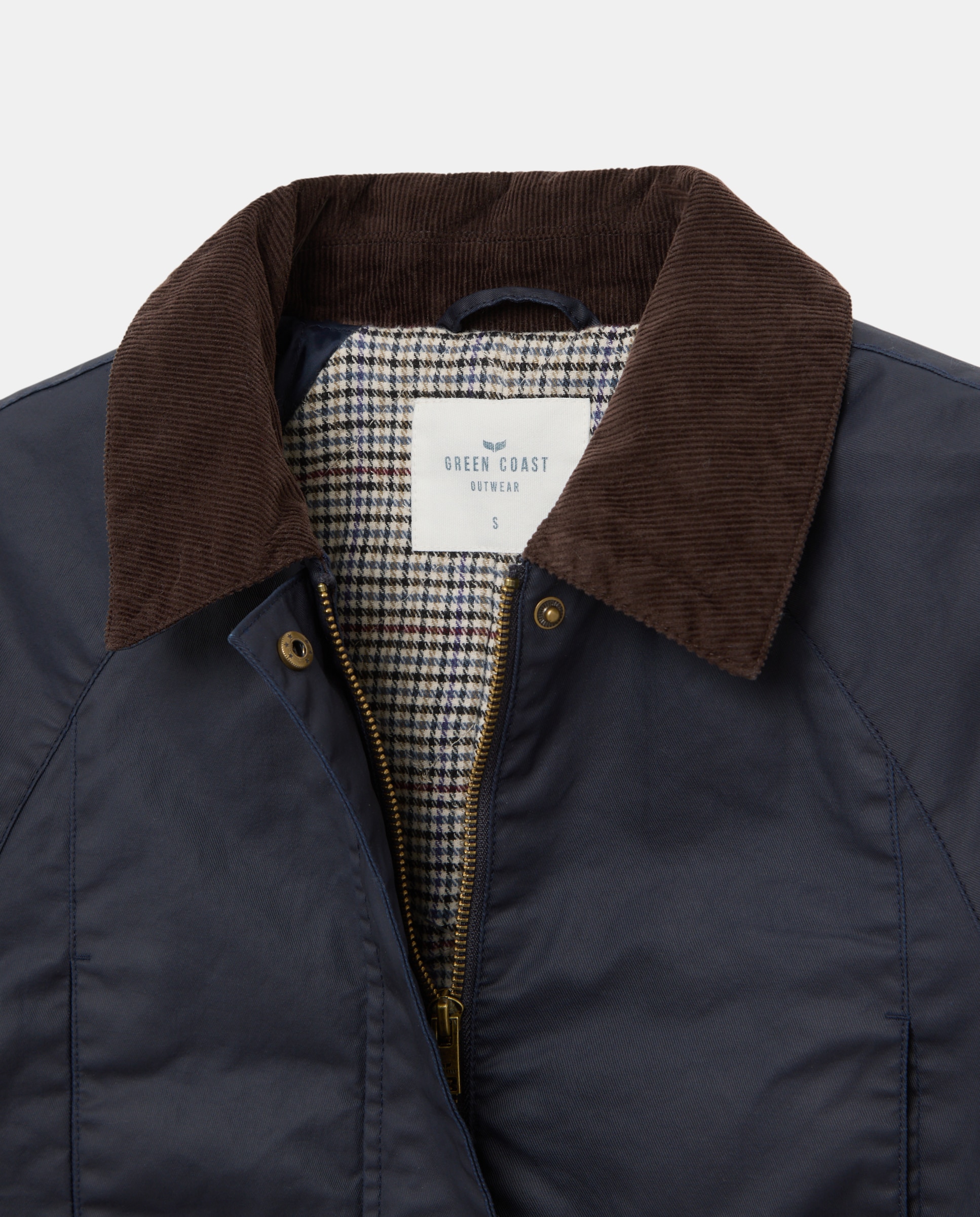 Parka encerado básico de mujer - Green Coast - Azul marino Azul marino-5