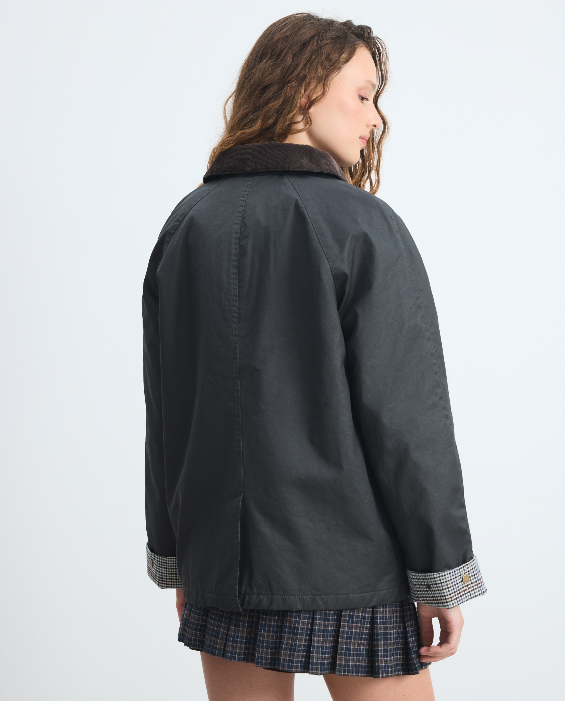 Parka Encerada Básica 820 Cinzento Médio-4