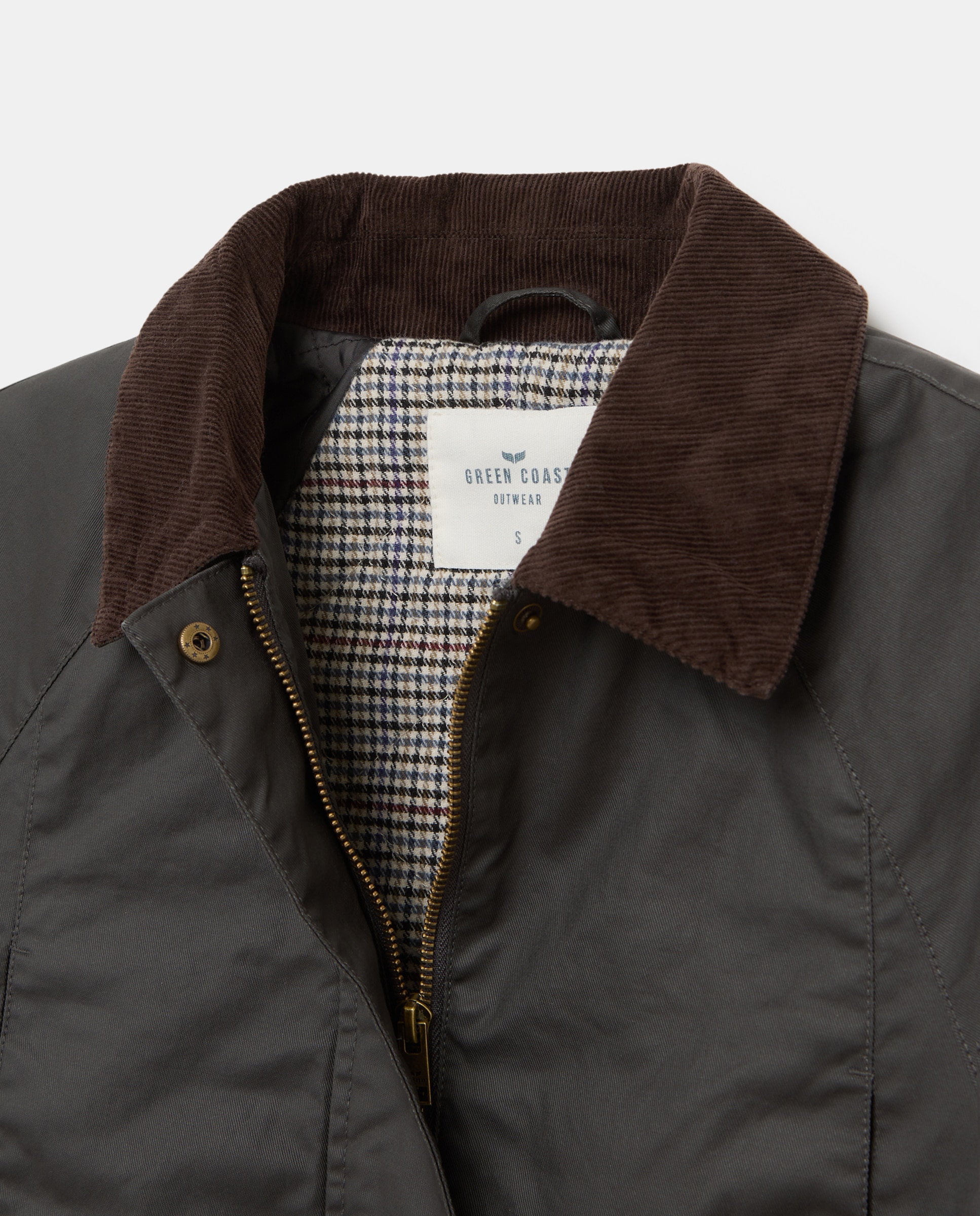 Parka Encerada Básica 820 Cinzento Médio-6