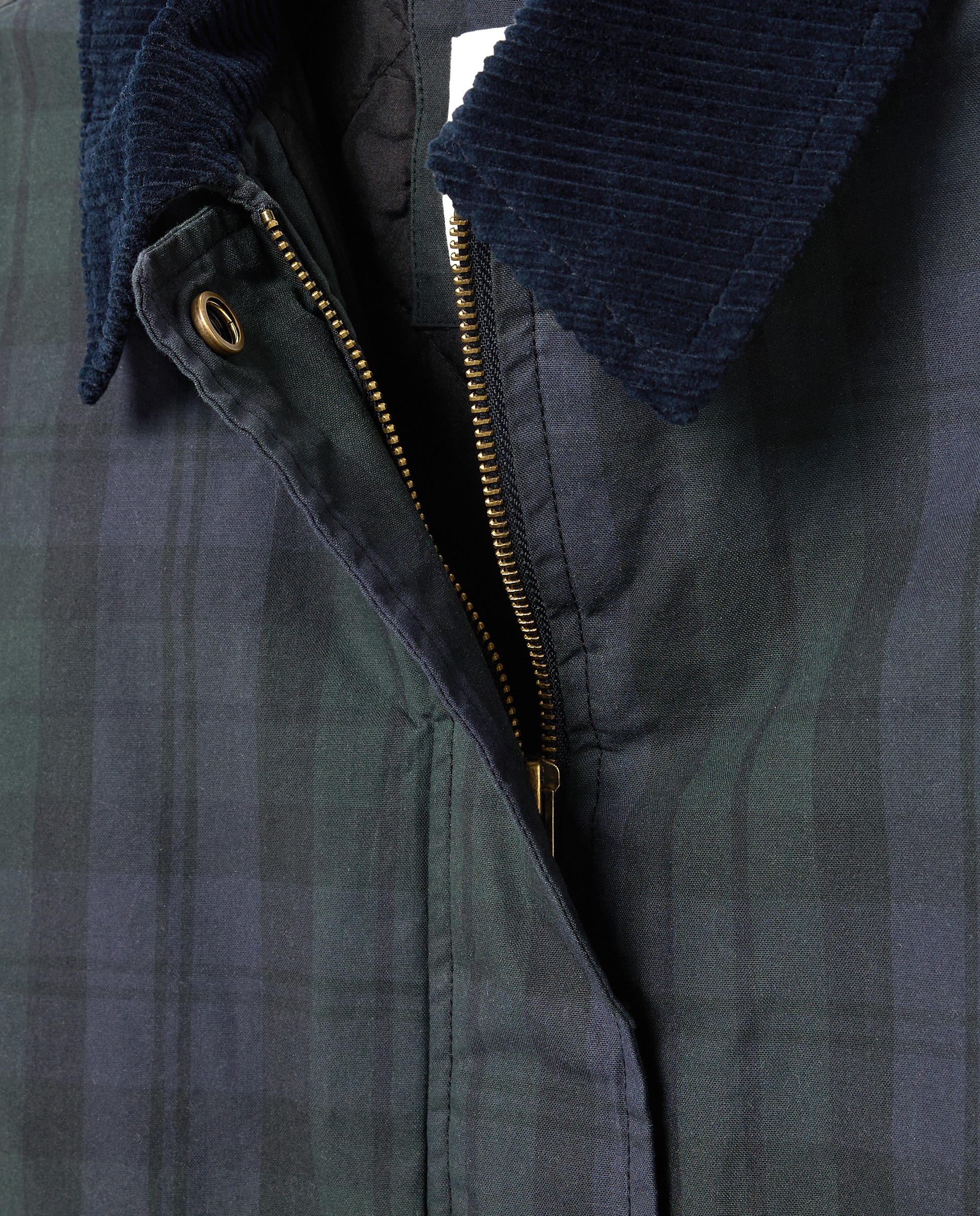 Parka aos Quadrados Azul-marinho-6
