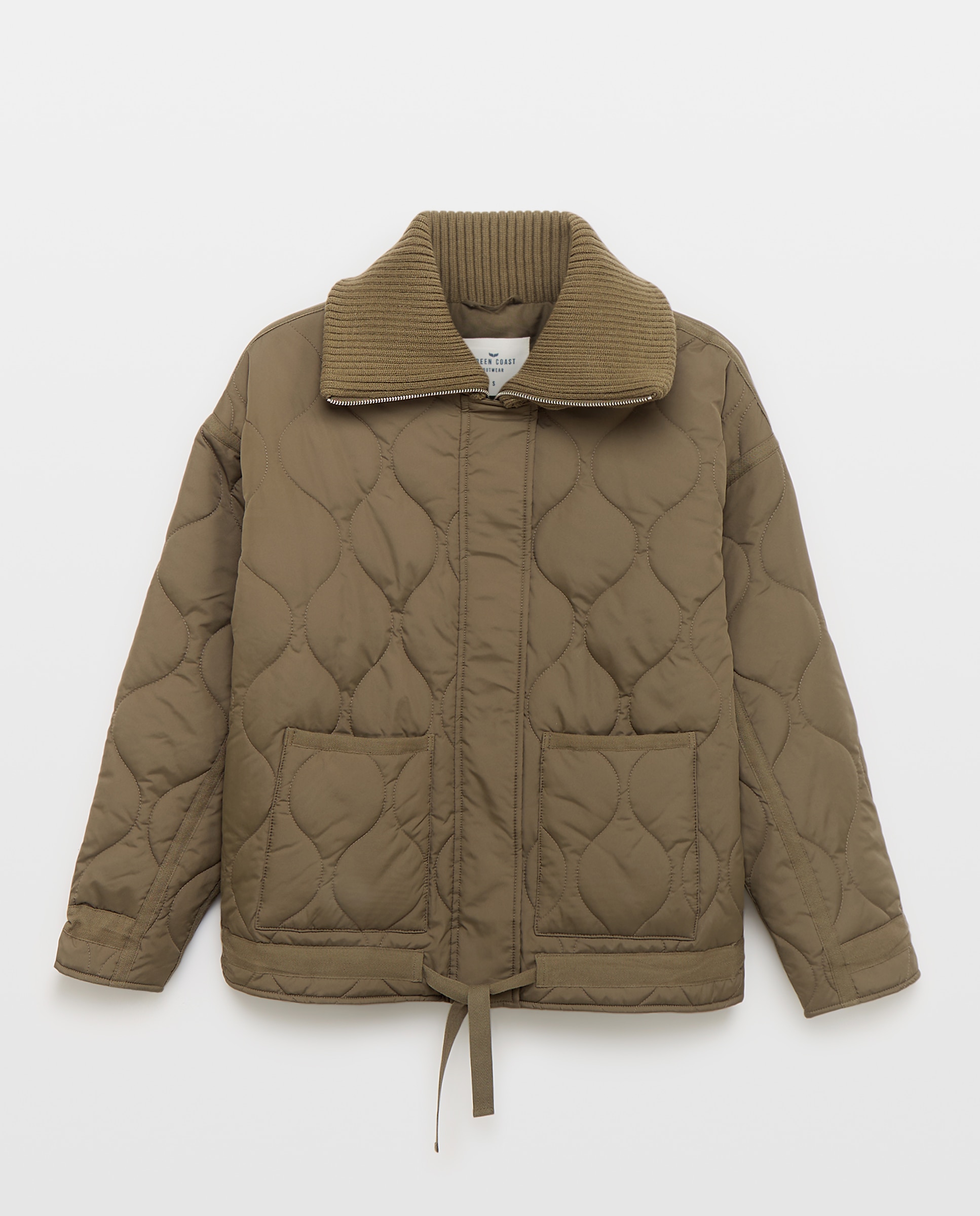 Chaqueton acolchada c punto - Green Coast - 520 Kaki 520 Kaki-5