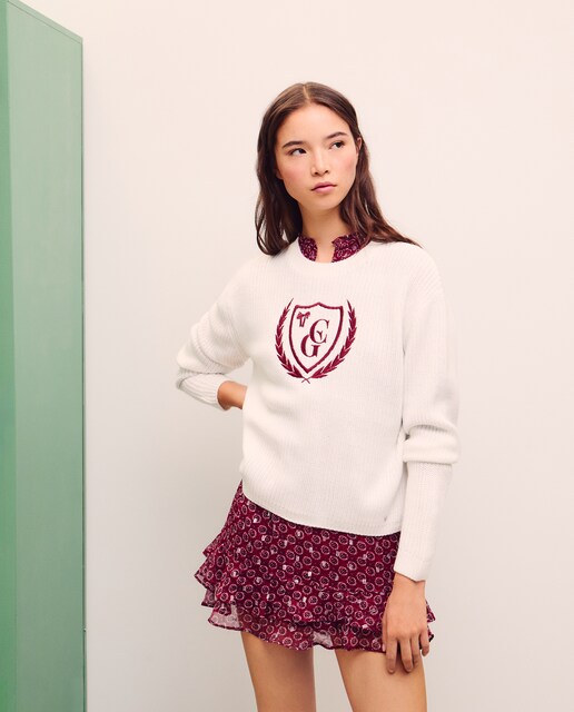 Imagem 0 de Camisola de Malha Varsity Bordada