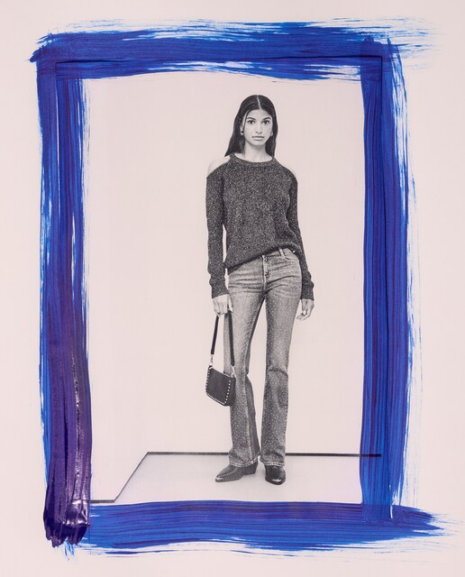 Imagem 0 de Camisola de Malha Básica Cut Out com Fio Metalizado