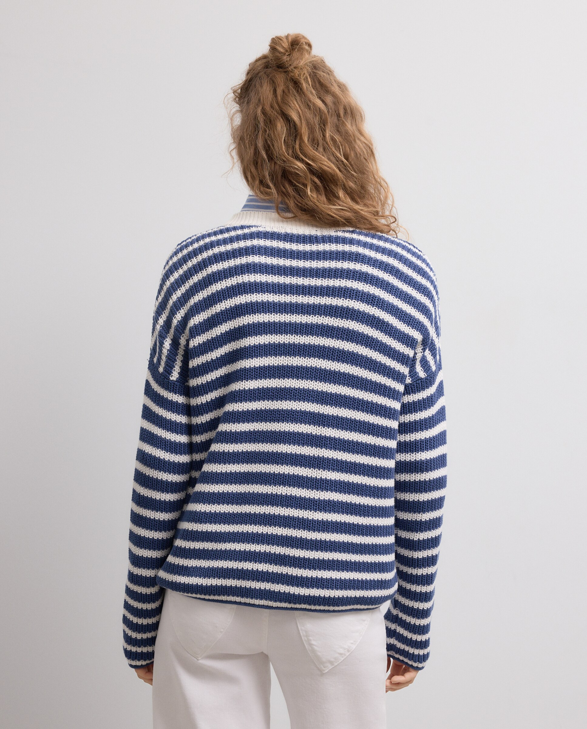 Jersey de mujer de manga larga oversize - Green Coast - 220 Rosa palo Azul-2