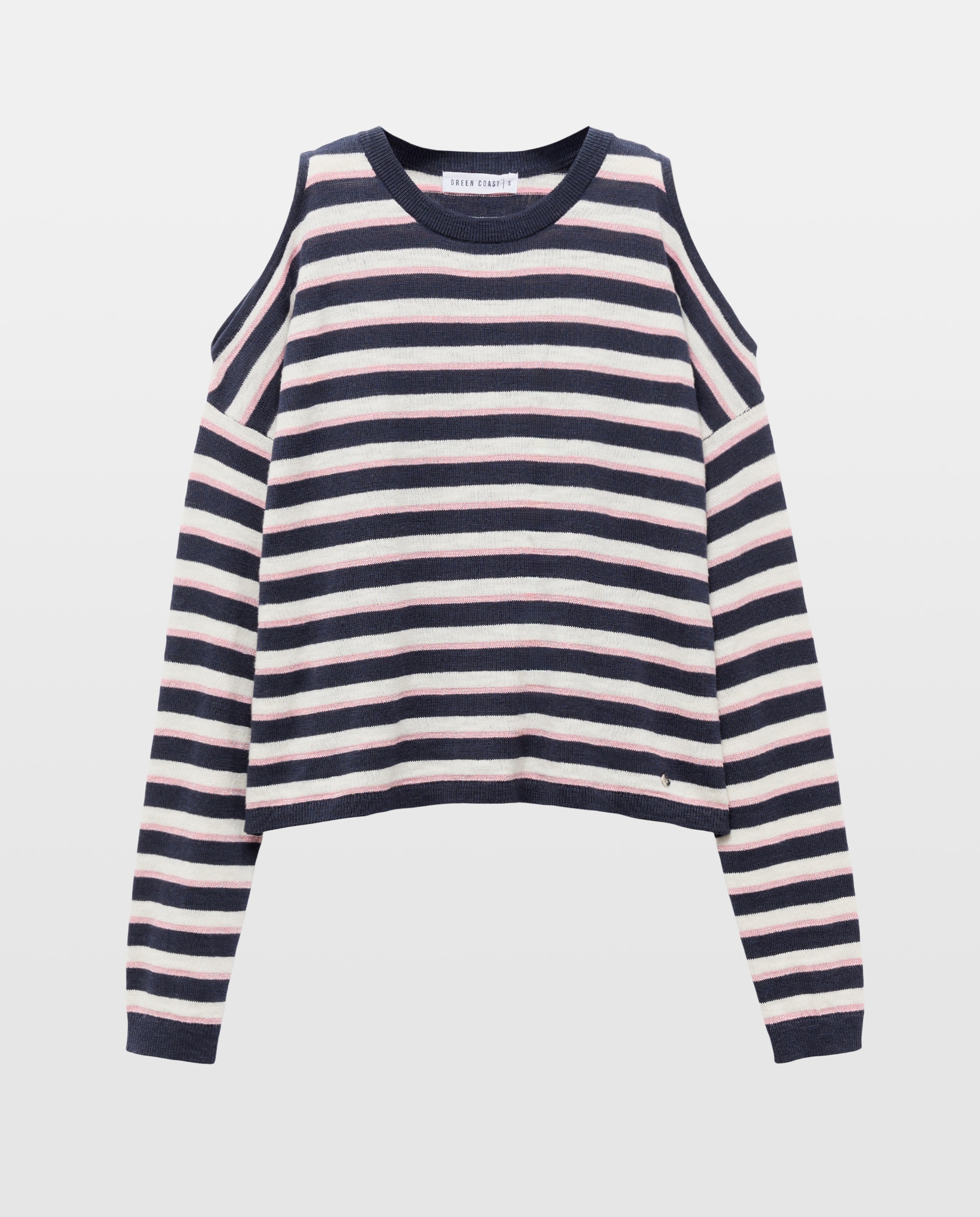 Camisola de Malha de Manga Comprida com Estampado Azul-marinho-5