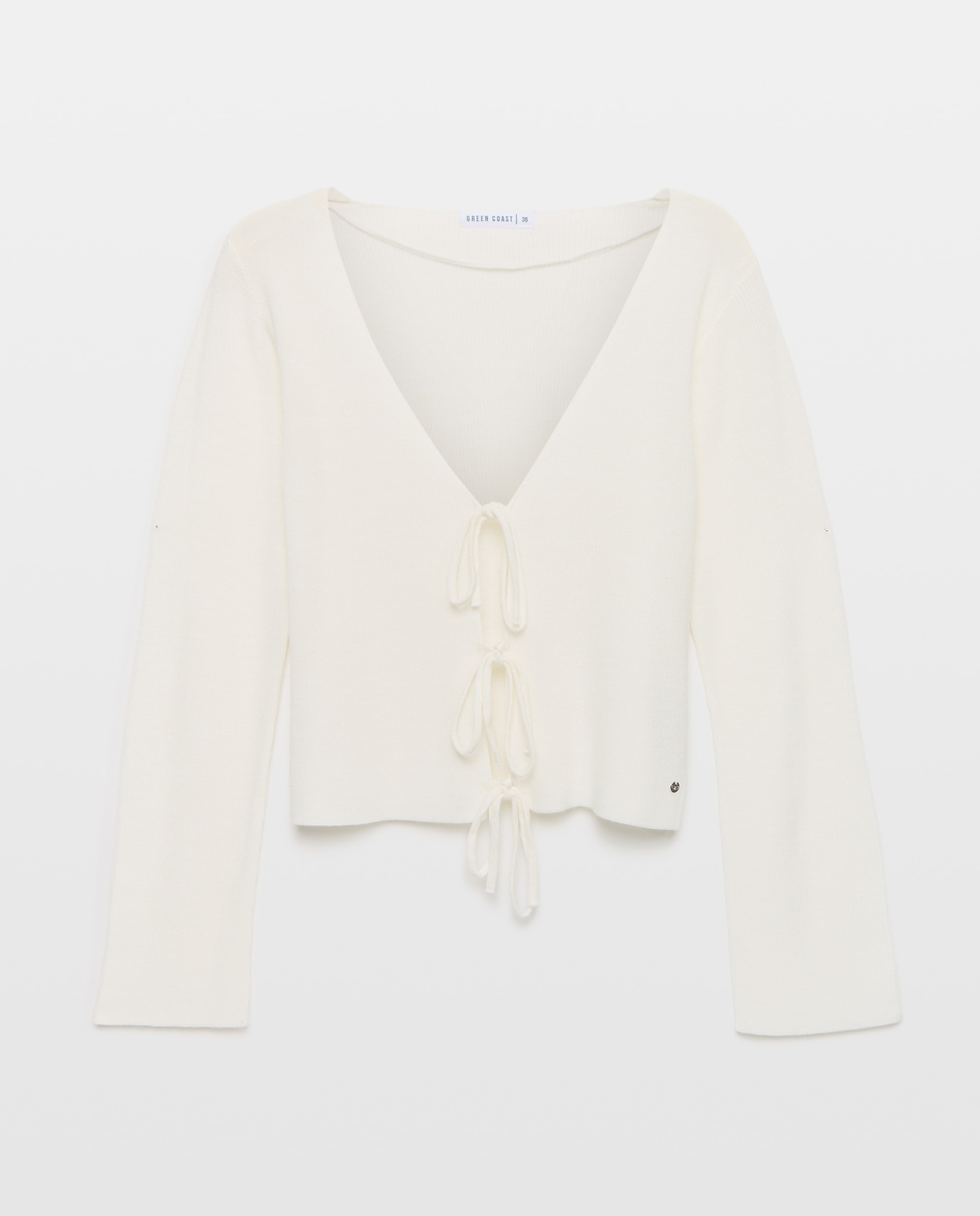 Cardigan de Manga Comprida 120 Cru-5