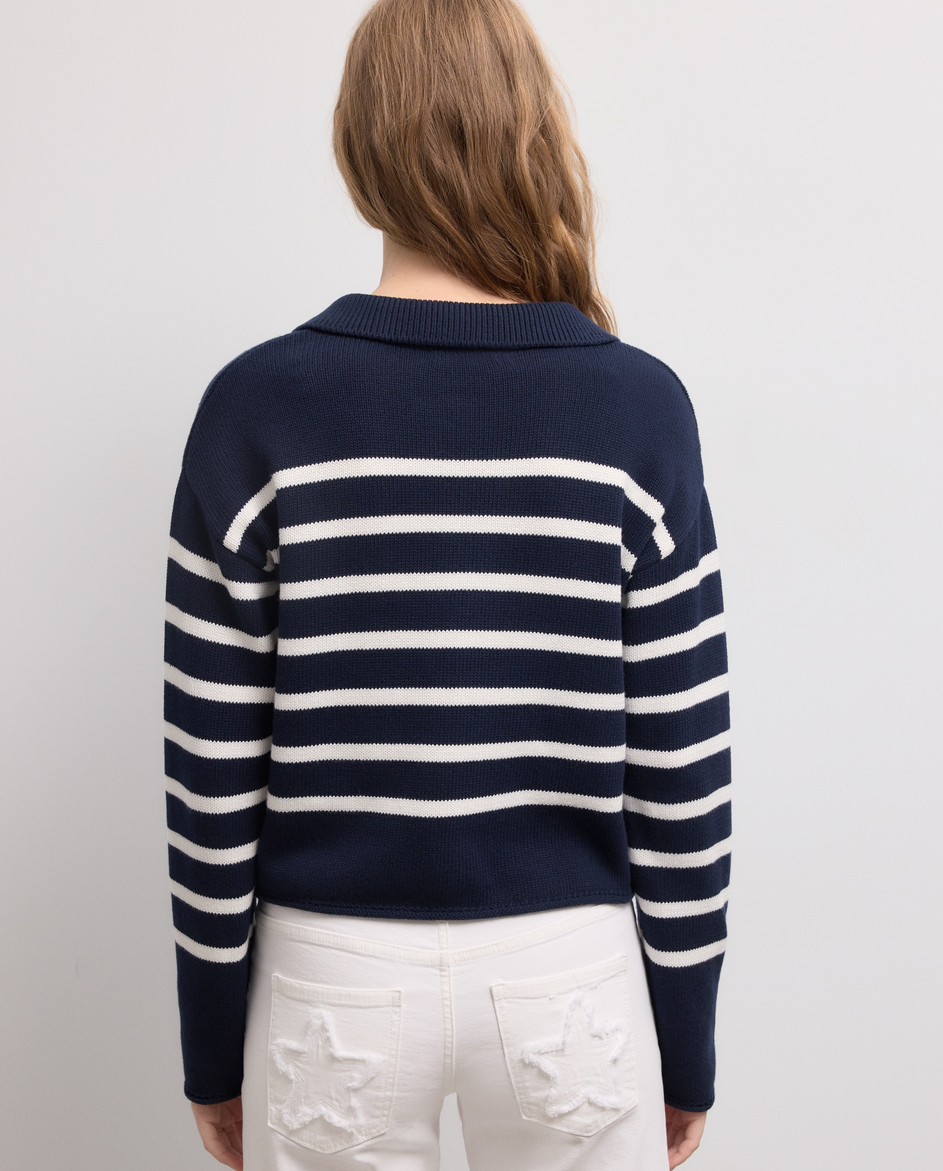 Polo de Manga Comprida Azul-marinho-4