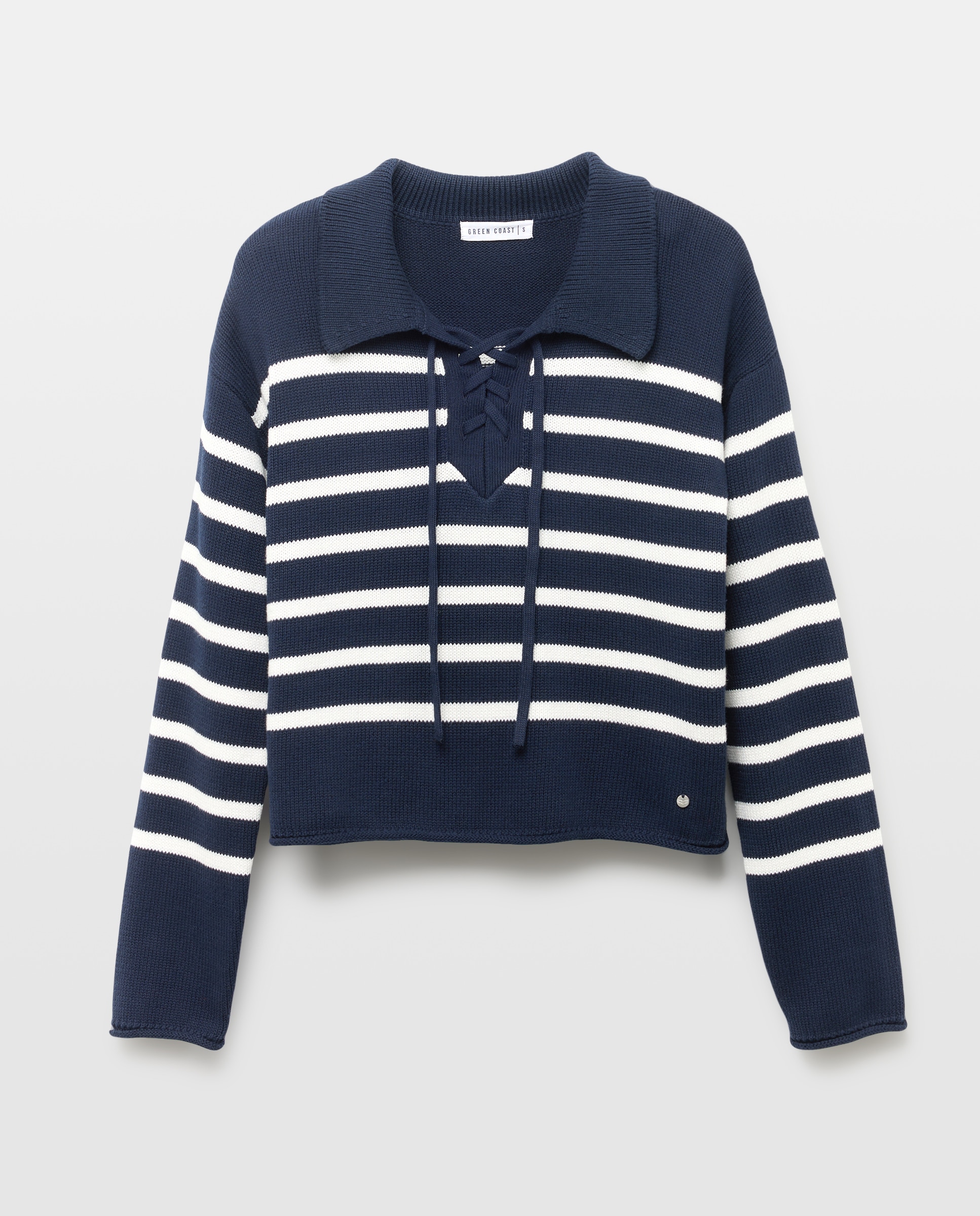 Polo de Manga Comprida Azul-marinho-5