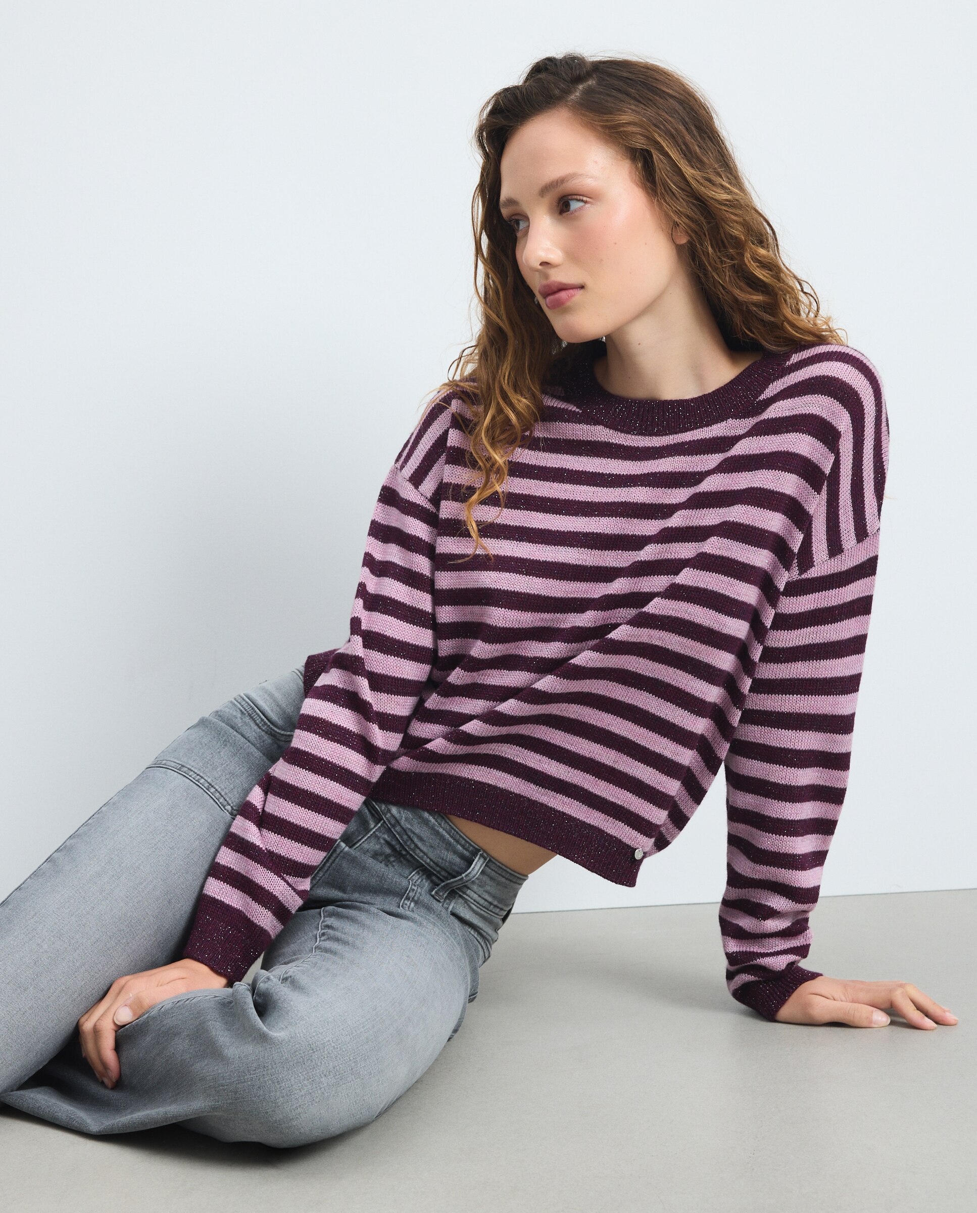 Imagen 2 de Jersey loose de mujer con lúrex - Green Coast - 200 Rosa 200 Rosa