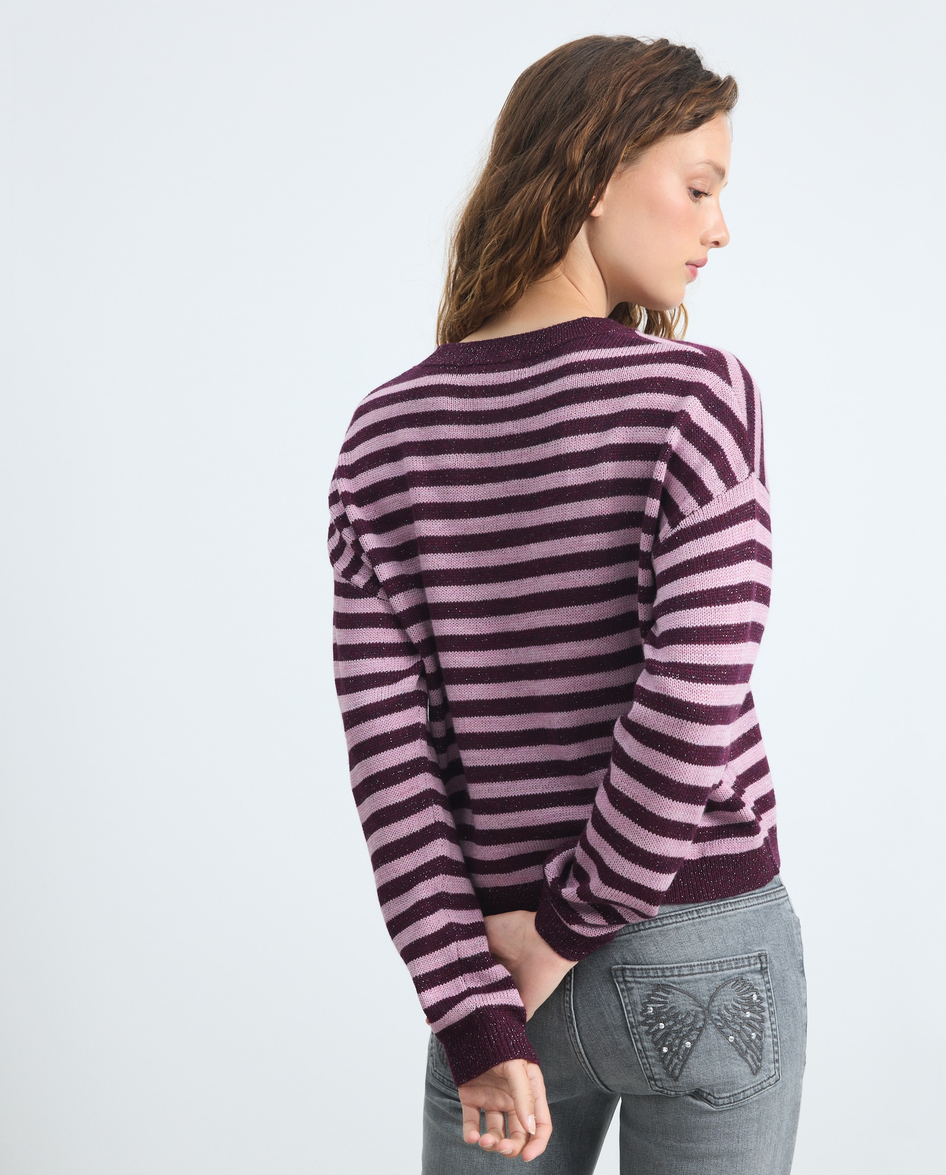 Imagen 3 de Jersey loose de mujer con lúrex - Green Coast - 200 Rosa 200 Rosa