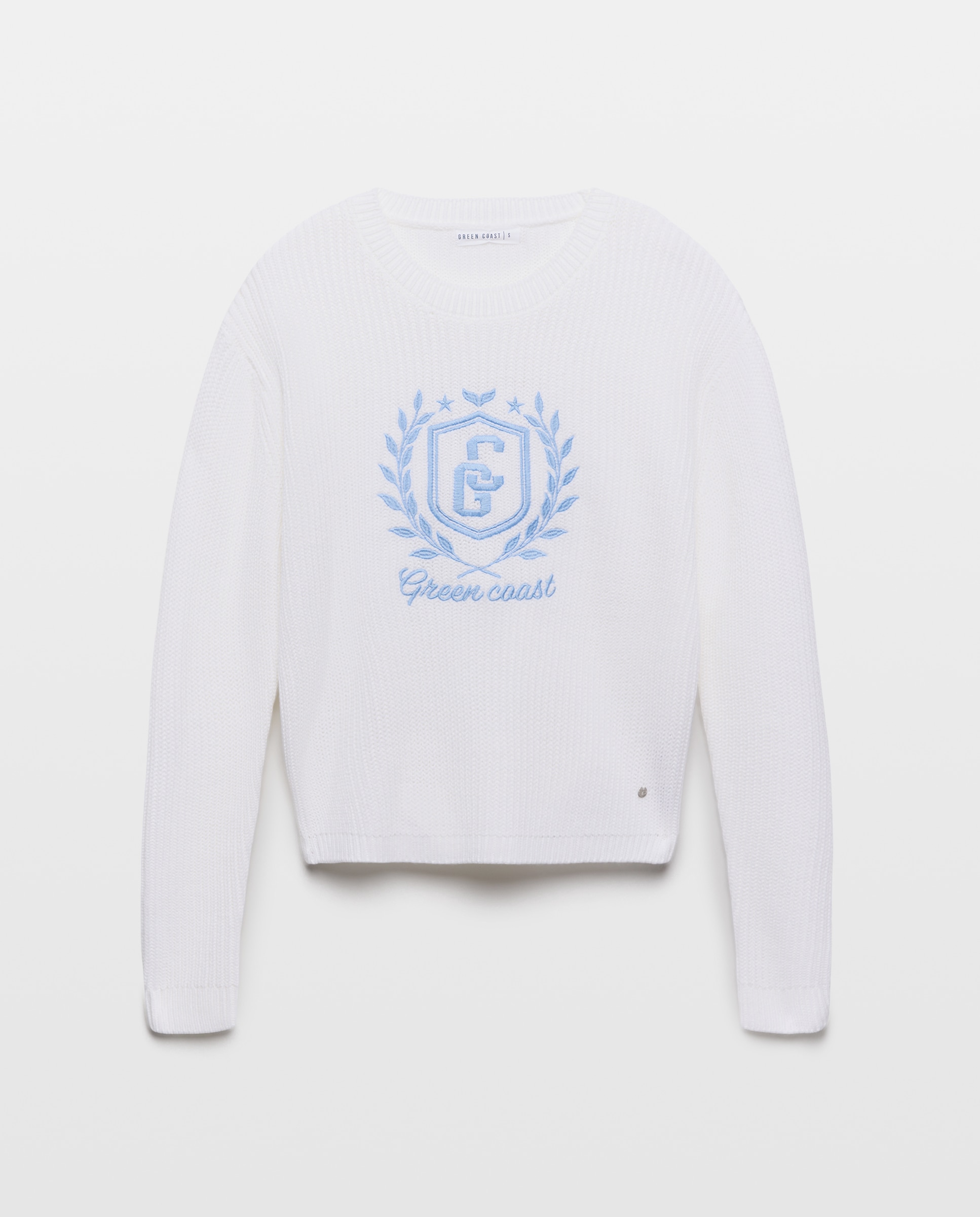 Camisola de Malha com Escudo 120 Cru-5