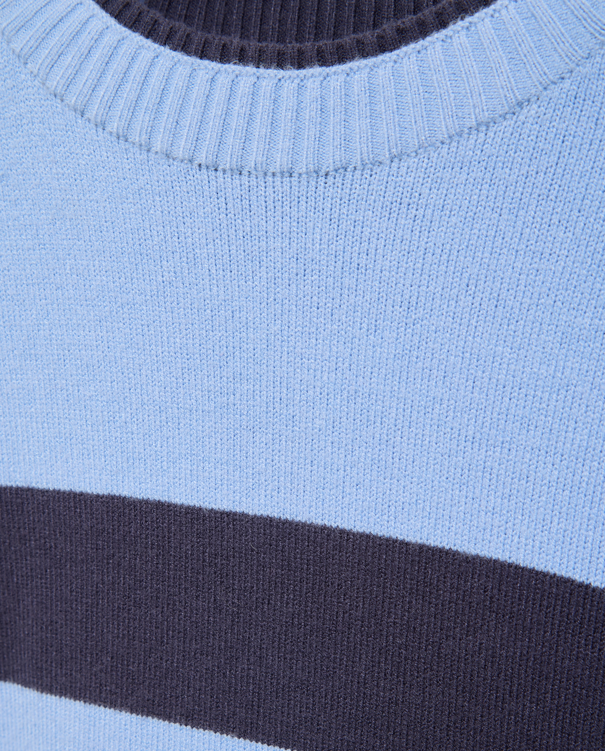 Camisola de Malha Rolling às Riscas Azul Intenso-6