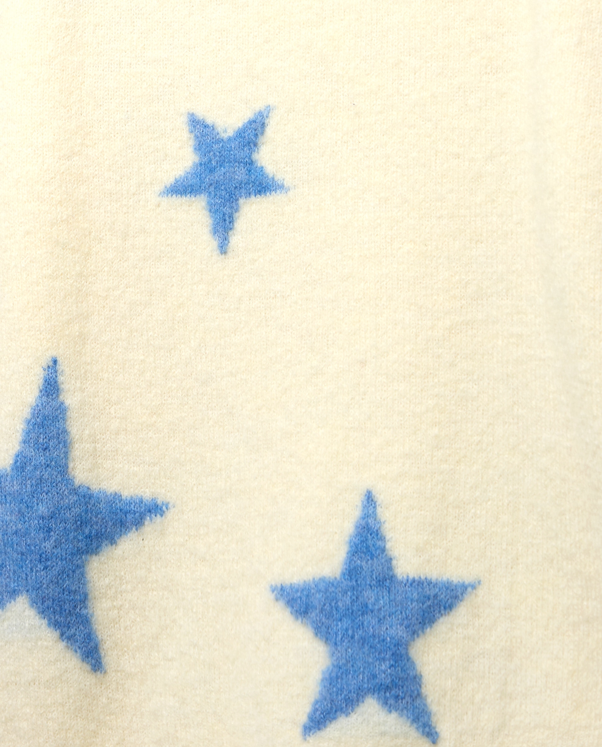 Camisola de Malha de Ombro Caído com Estampado 120 Cru-5