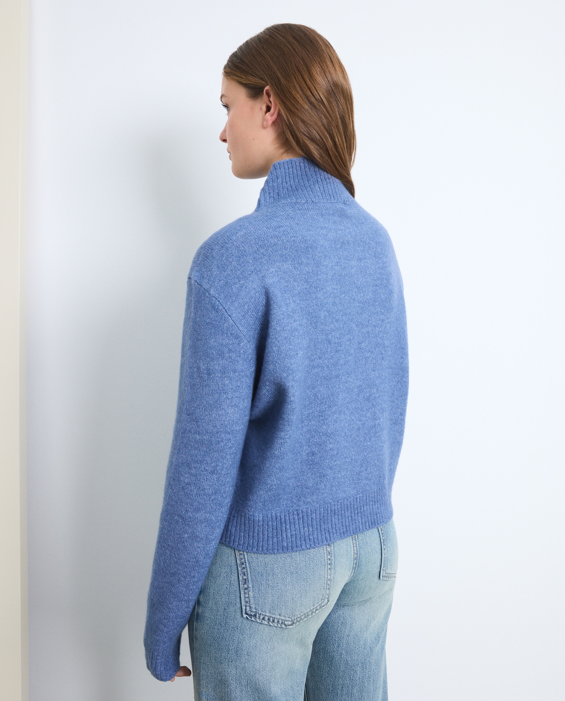 Imagen 3 de Jersey cuello cisne de mujer con cremallera - Green Coast - 400 Azul 400 Azul