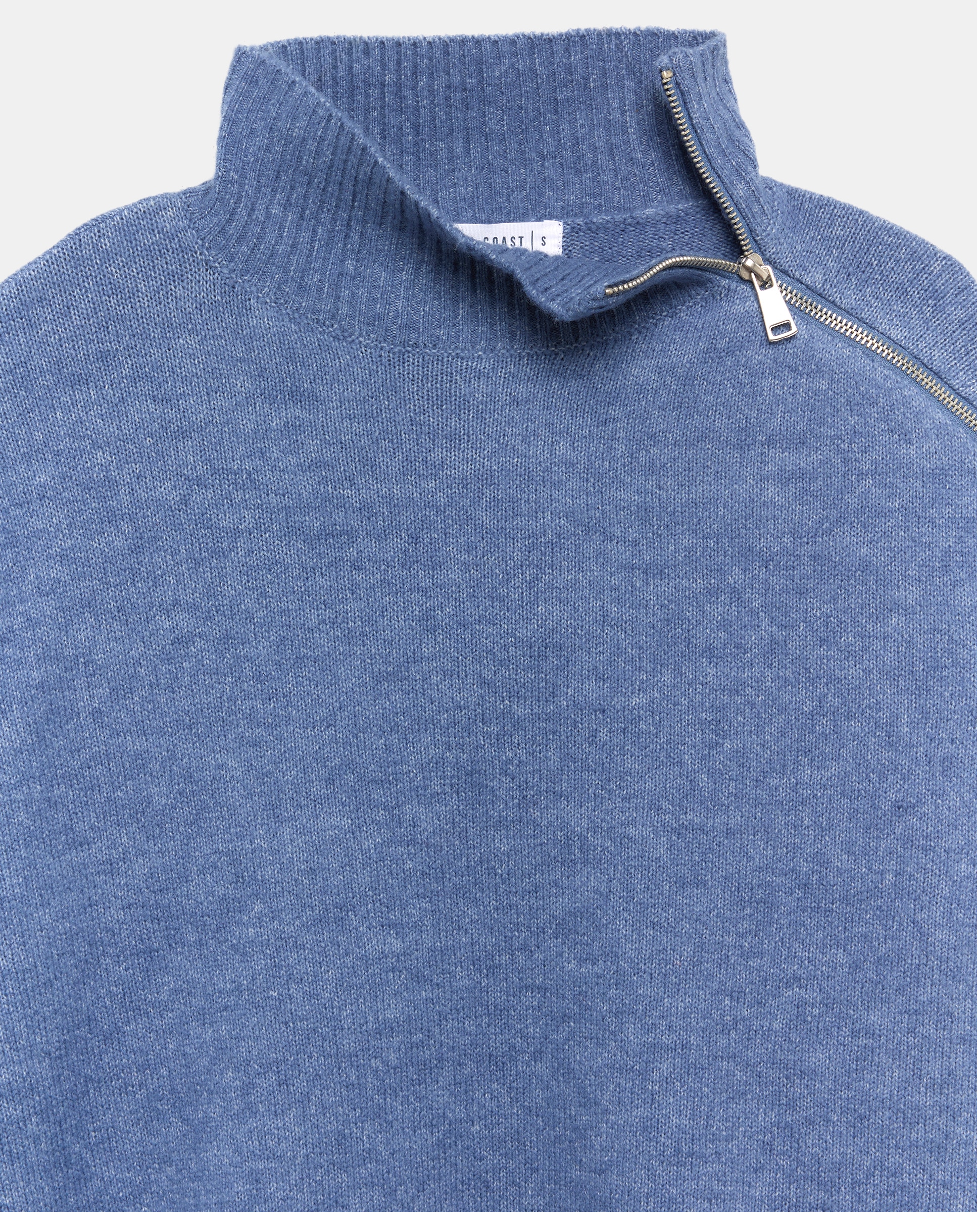 Imagen 5 de Jersey cuello cisne de mujer con cremallera - Green Coast - 400 Azul 400 Azul