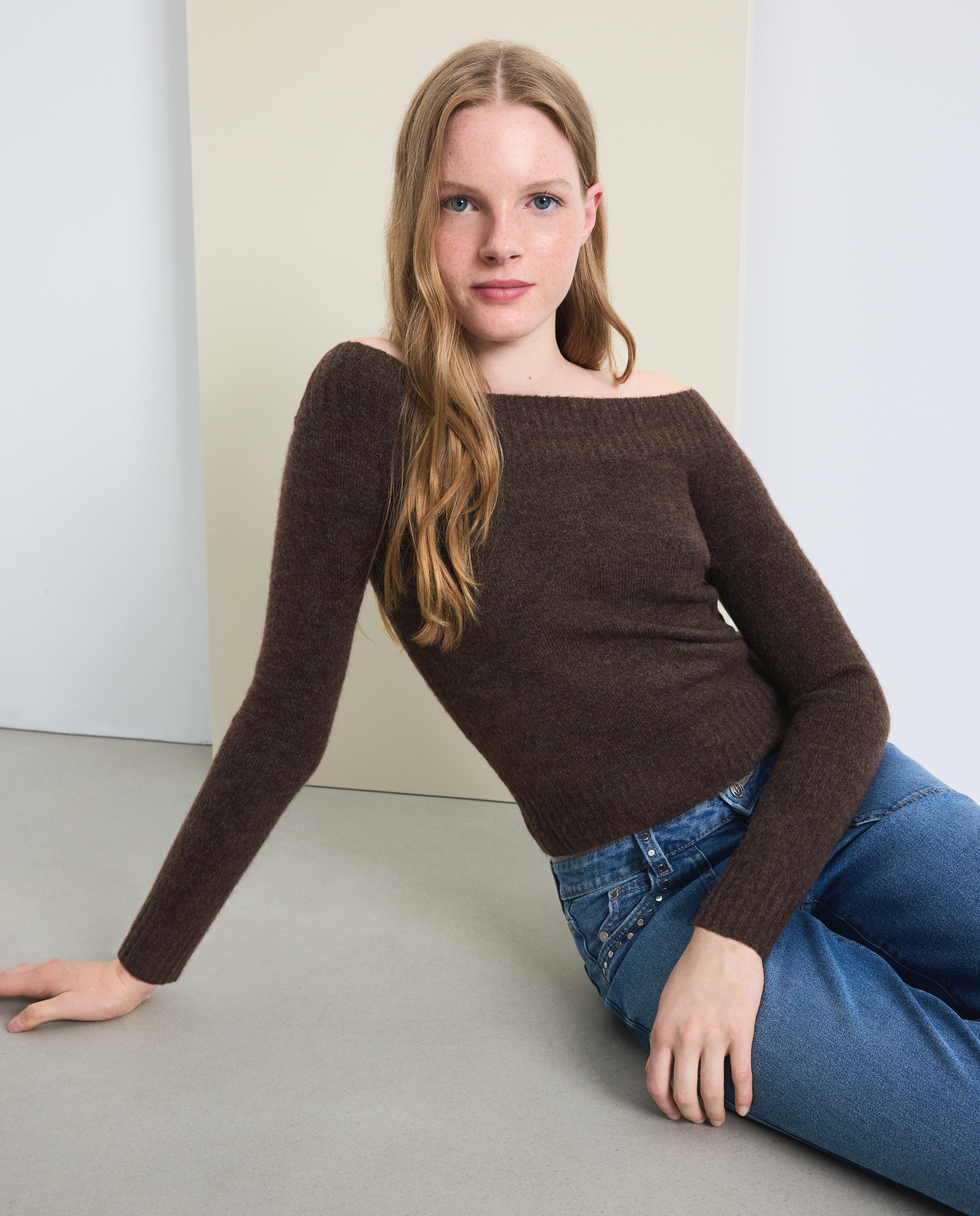 Jersey bardot mujer - Green Coast - Chocolate Chocolate-2