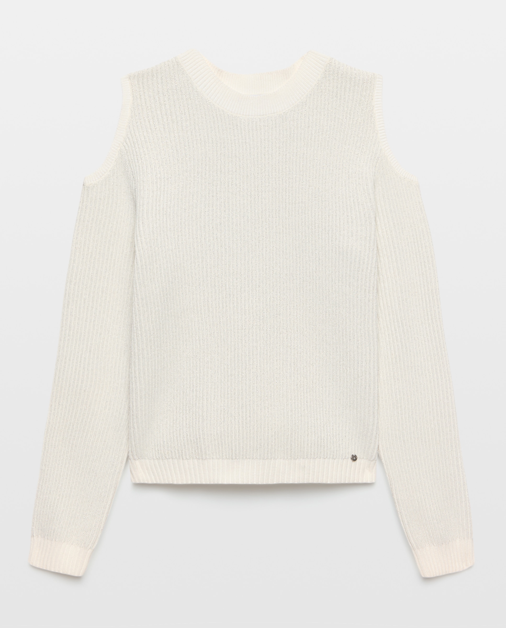 Jersey cut out chenilla de mujer - Green Coast - 120 Crudo 120 Crudo-5