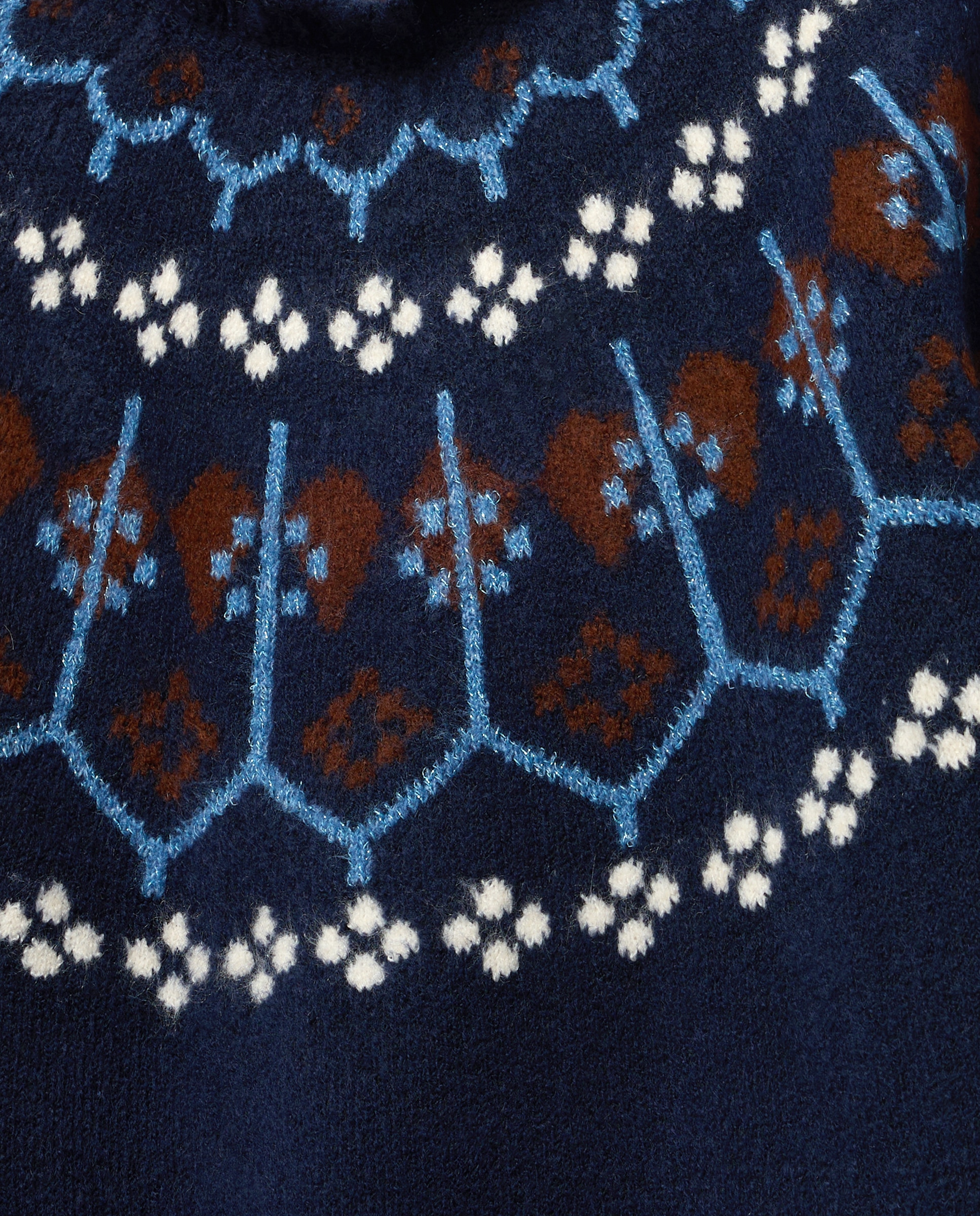 Imagen 5 de Jersey jacquard babero de mujer - Green Coast - 440 Azulón 440 Azulón