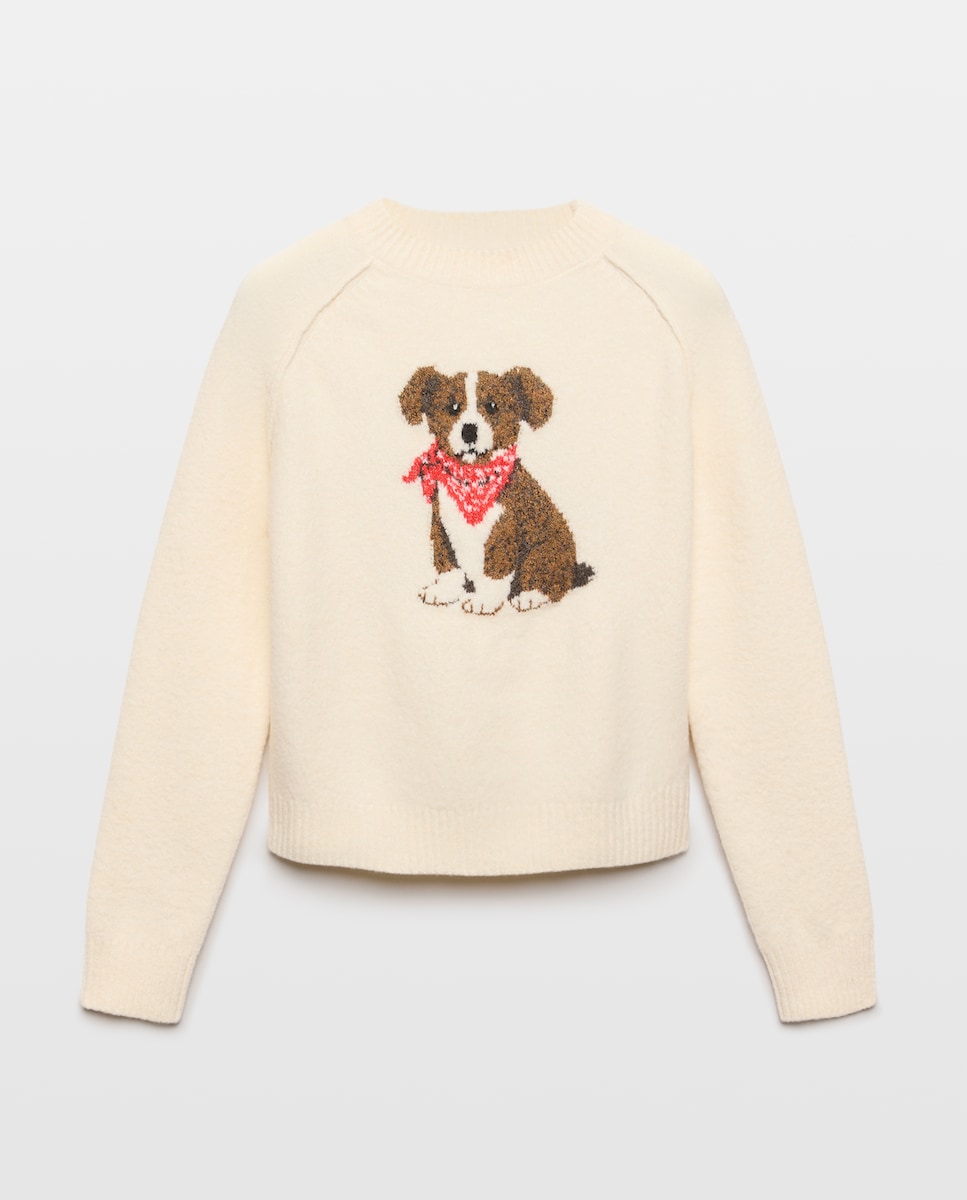 Imagen 0 de Jersey intarsia animal de mujer Azul marino