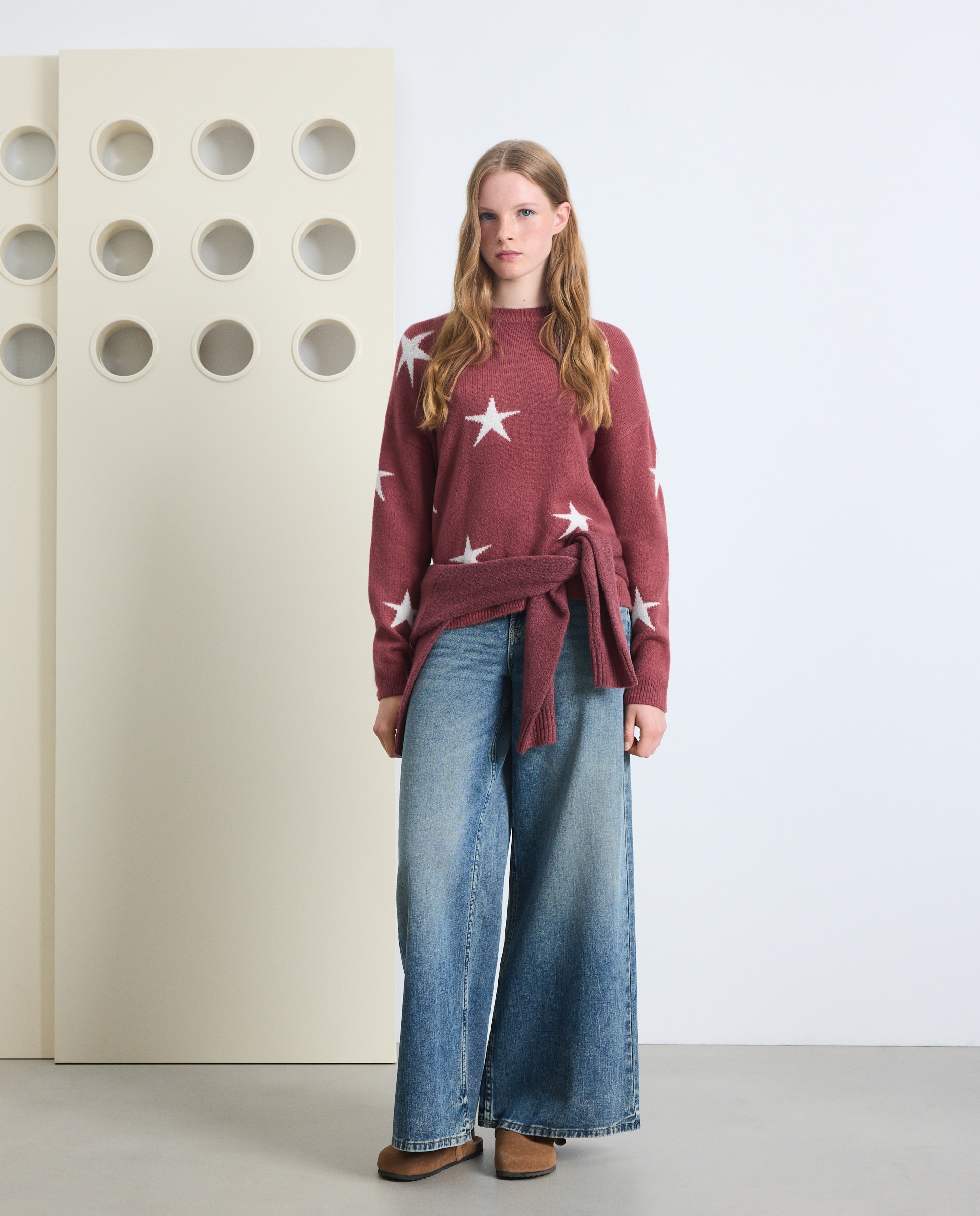 Jersey estrellas all over de mujer - Green Coast - 770 Terracota 770 Terracota-1