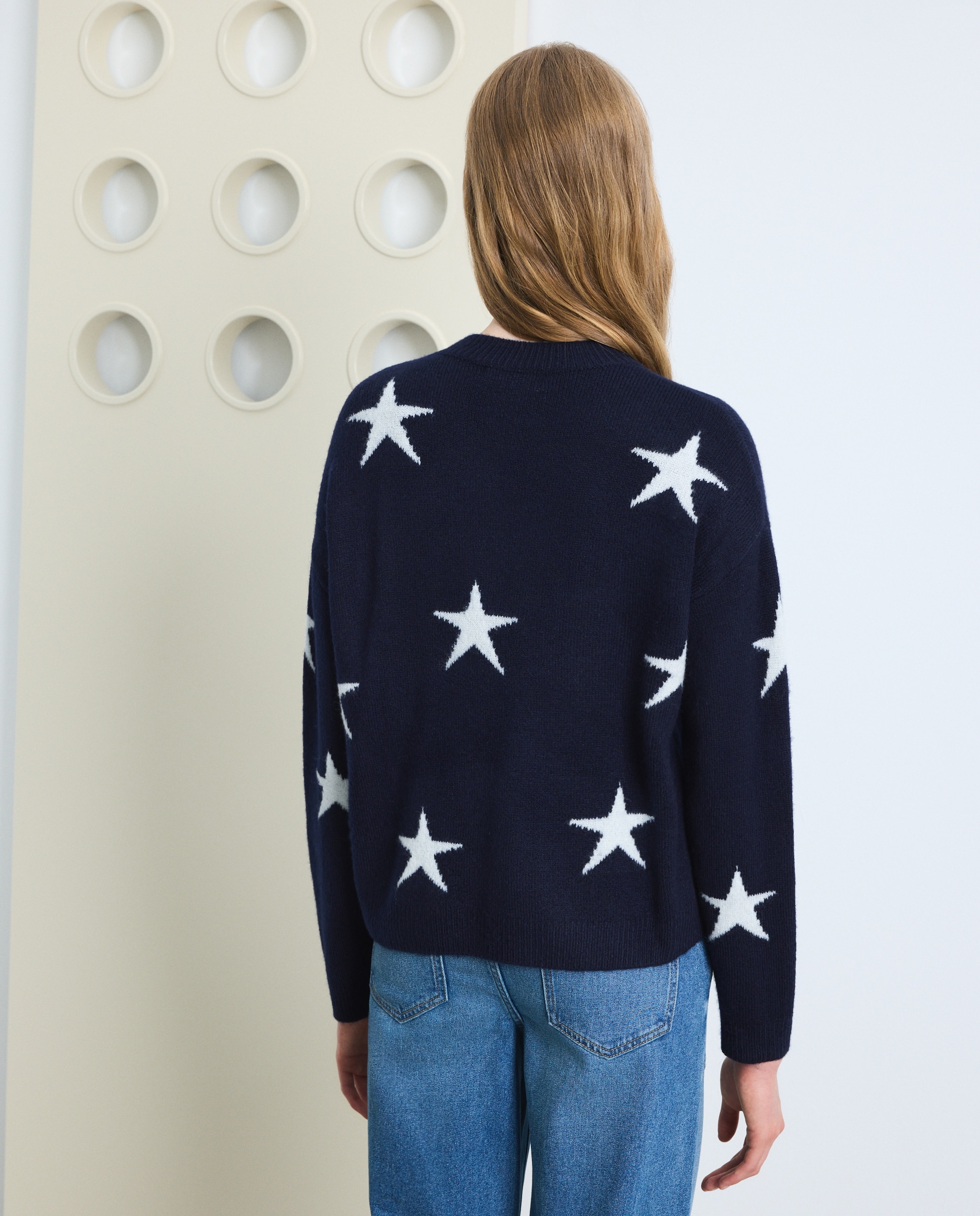 Jersey estrellas all over de mujer - Green Coast - Azul marino Azul marino-2