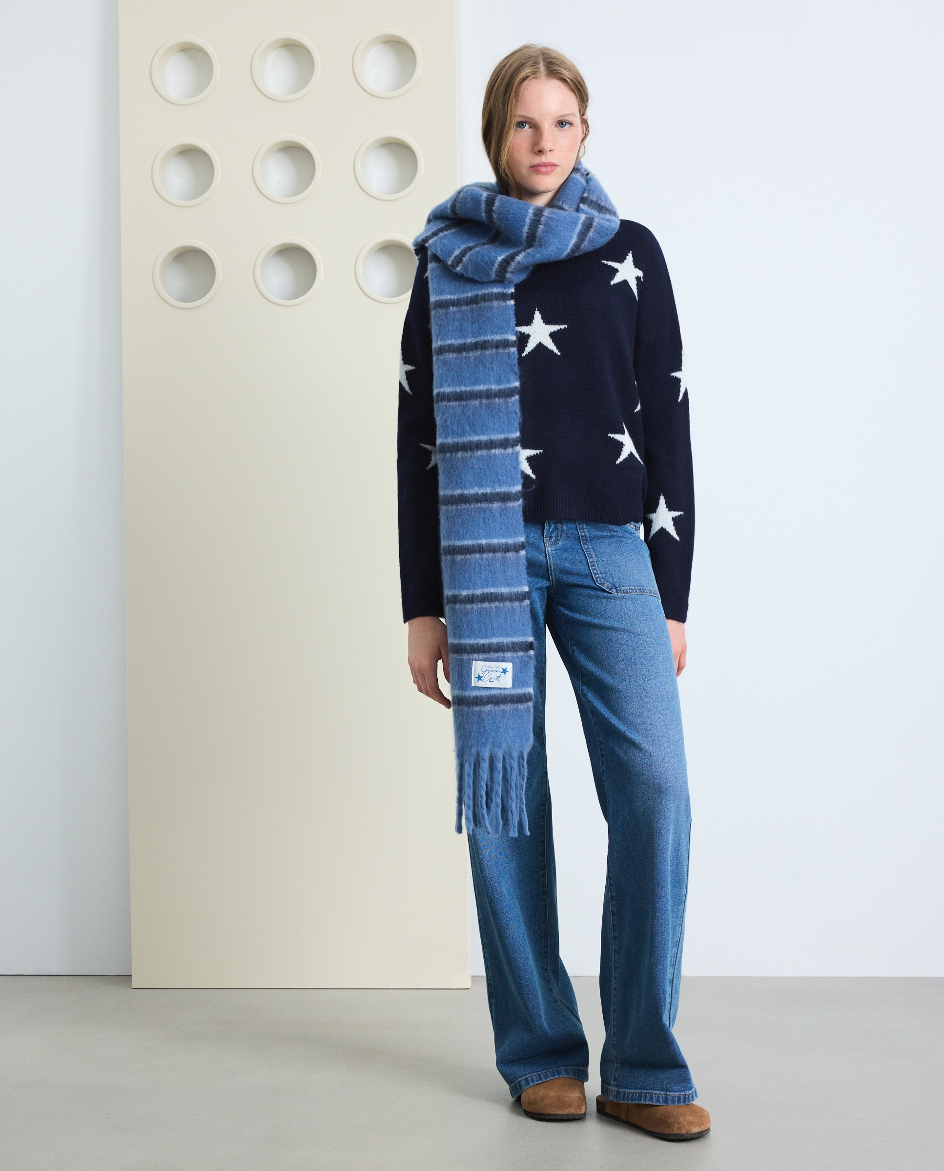 Jersey estrellas all over de mujer - Green Coast - Azul marino Azul marino-3