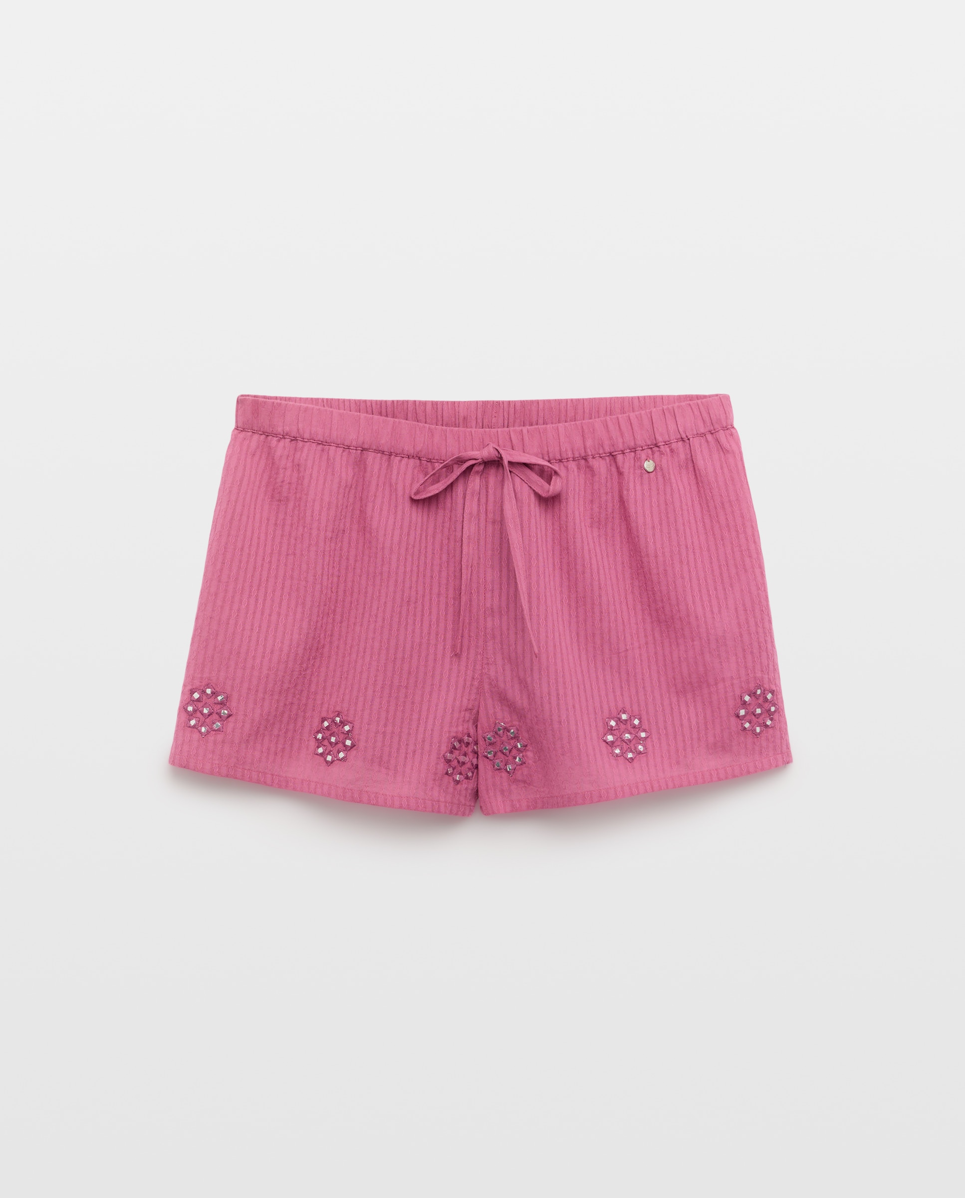 Calções com Laço e Espelhos 230 Rosa Escuro-4