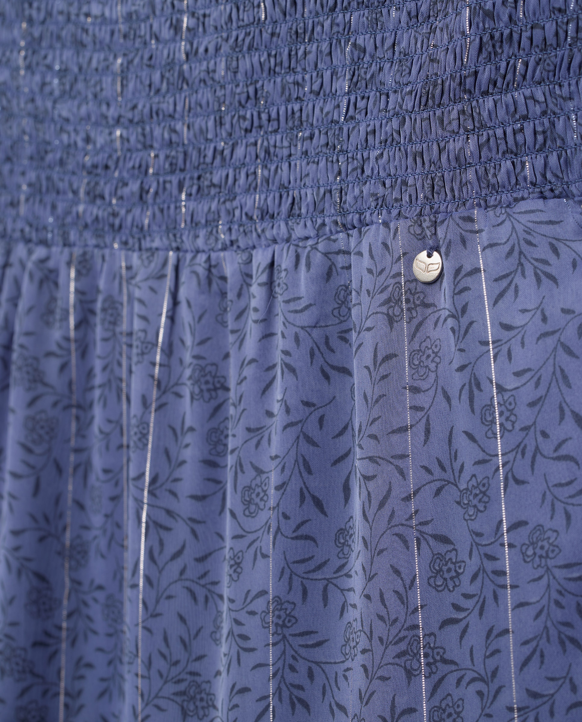 Saia FL de Chiffon com Elásticos Azul-5