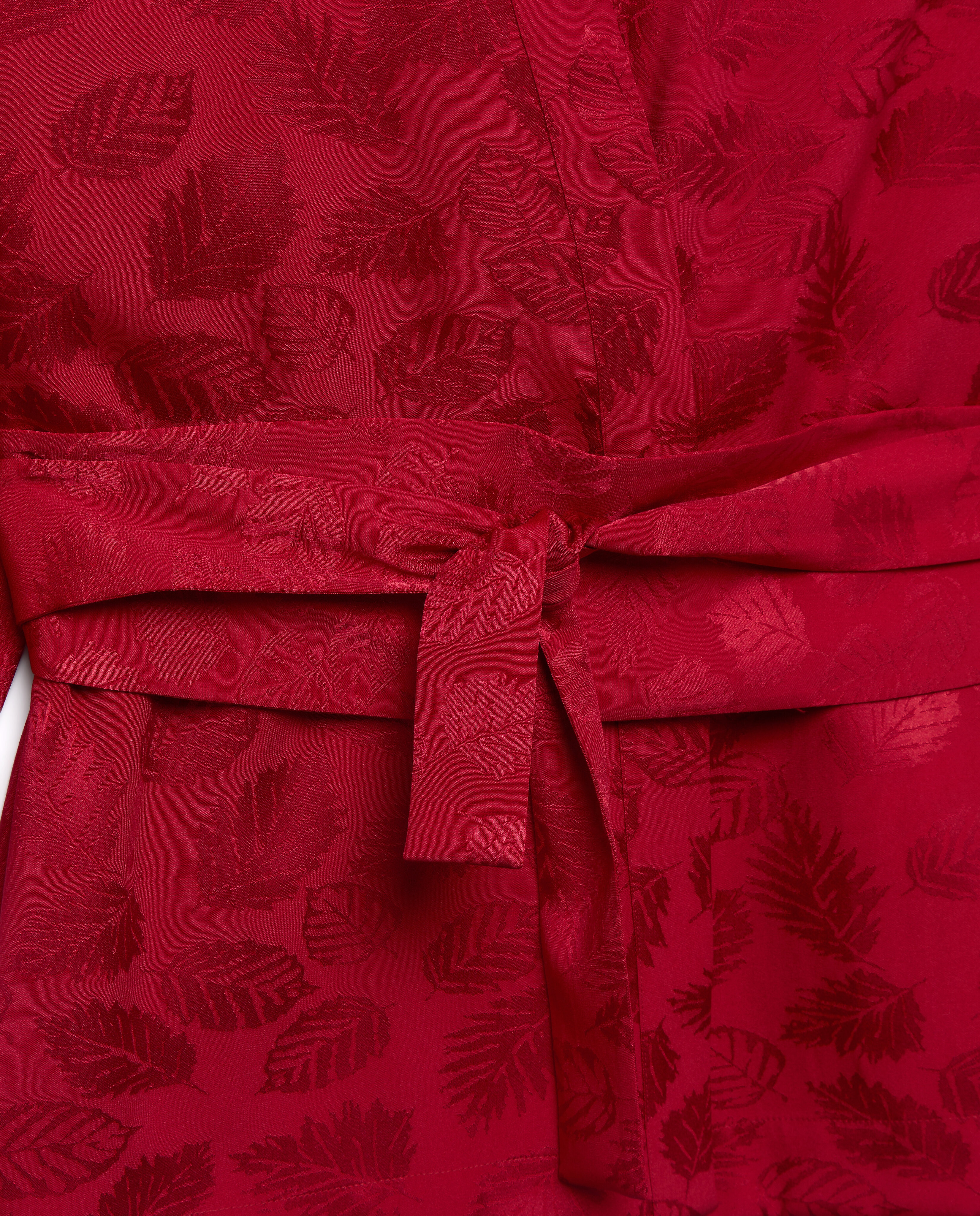 Kimono de Jacquard de Formatura Vermelho-5