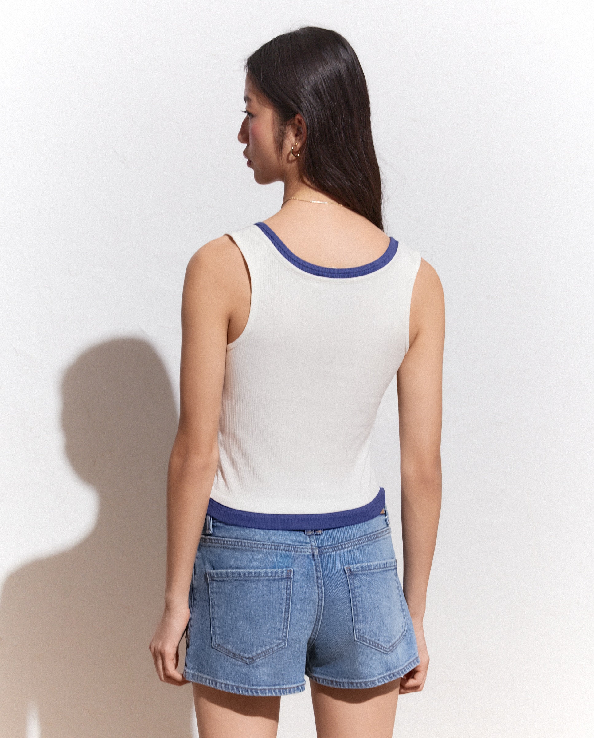 T-shirt Double Tank Top Canelada 120 Cru-3