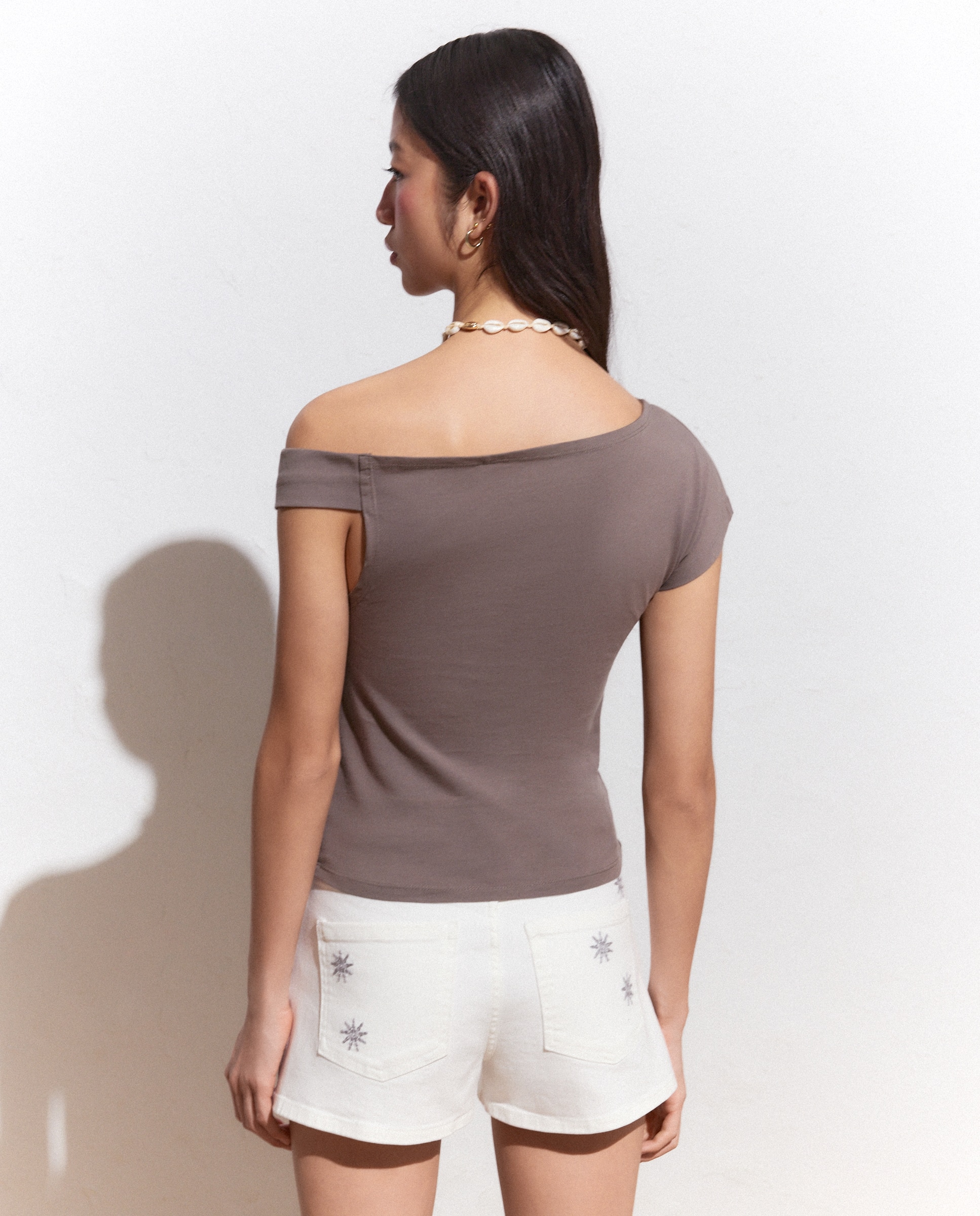 Top sin mangas liso de mujer - Green Coast - 820 Gris medio 820 Gris medio-3