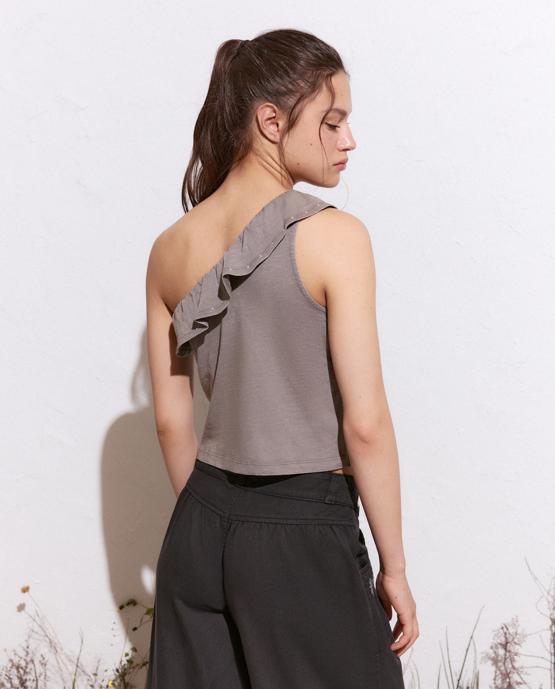 Camiseta lisa sin mangas de mujer - Green Coast - 820 Gris medio 820 Gris medio-3