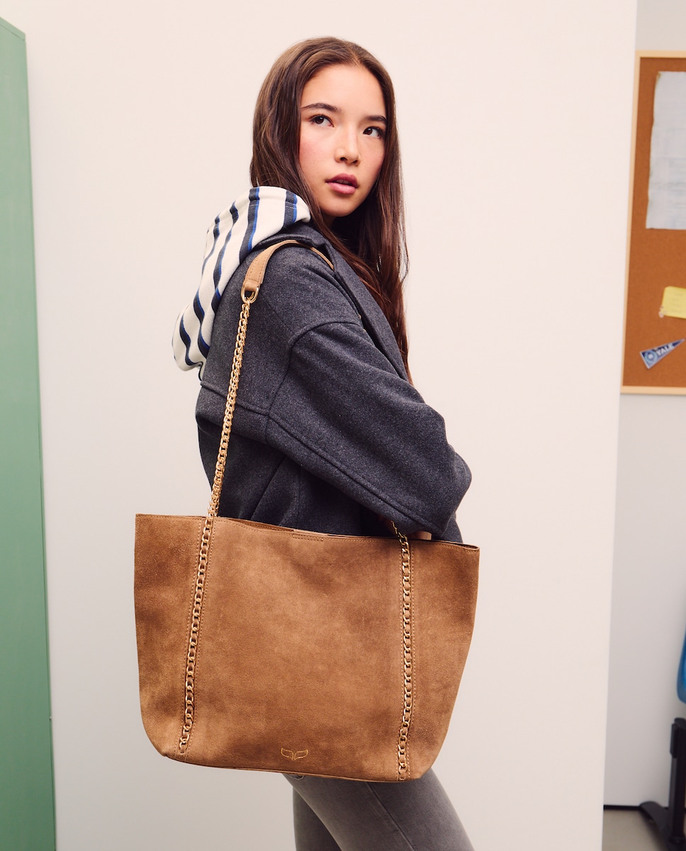 Bolso shopper piel con cadena · Green Coast · El Corte Inglés