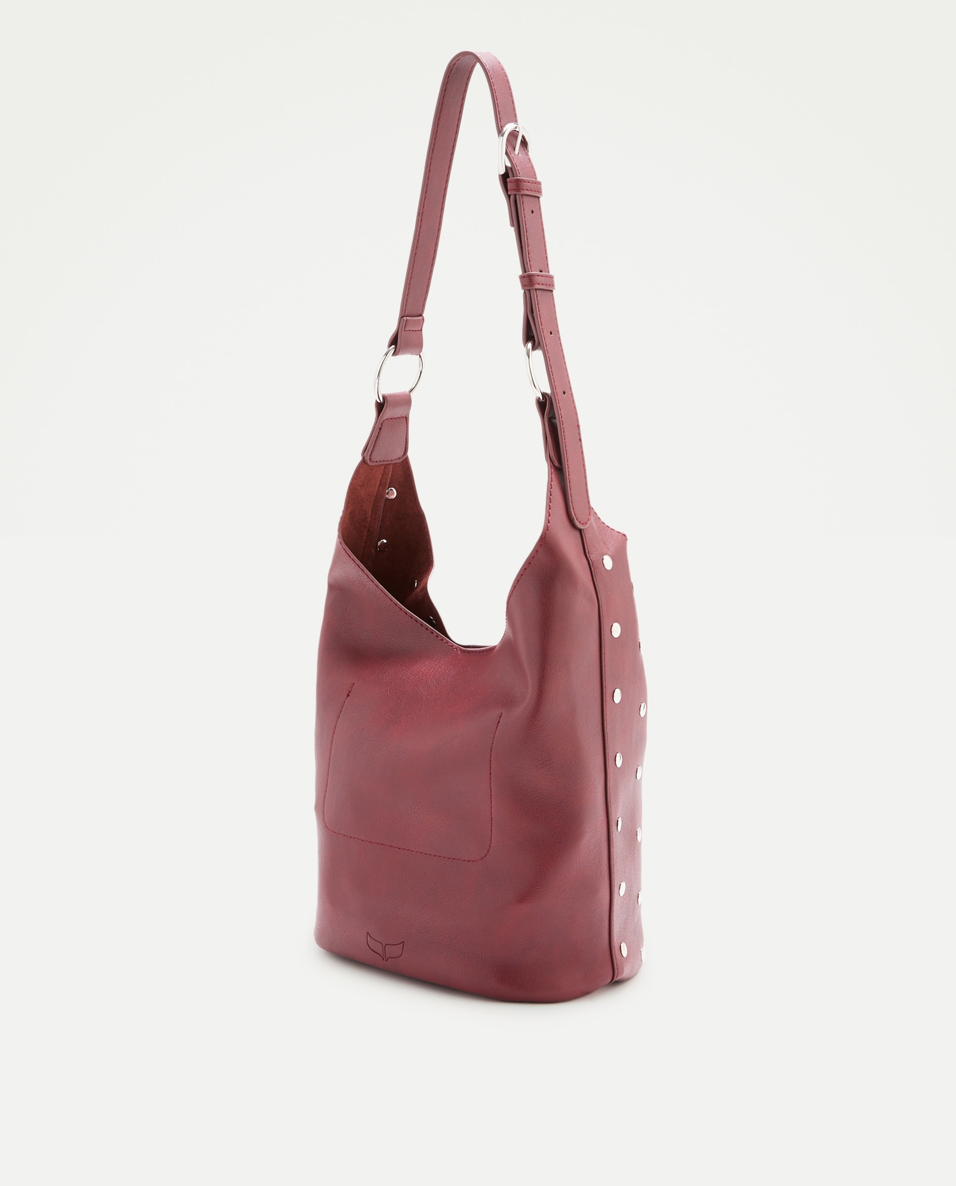 Mala de Ombro Bucket Bordeaux-2