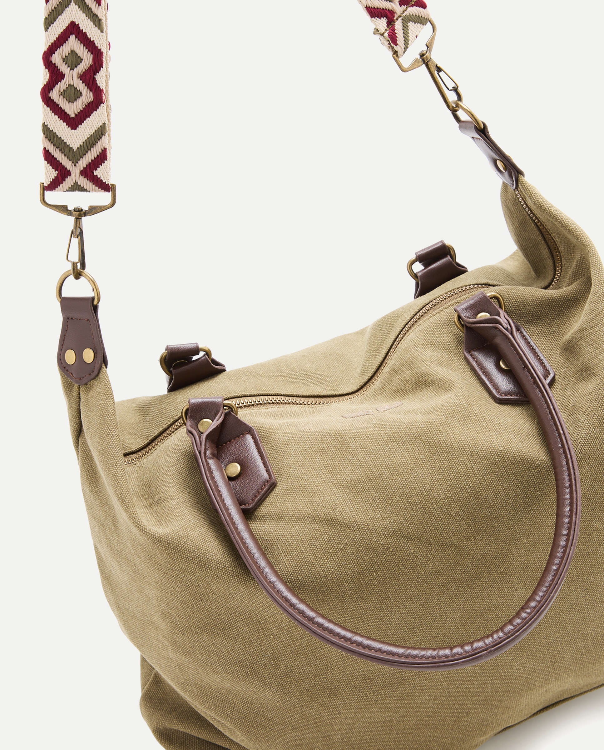 Shopper mujer algodón - Green Coast - 520 Kaki 520 Kaki-3