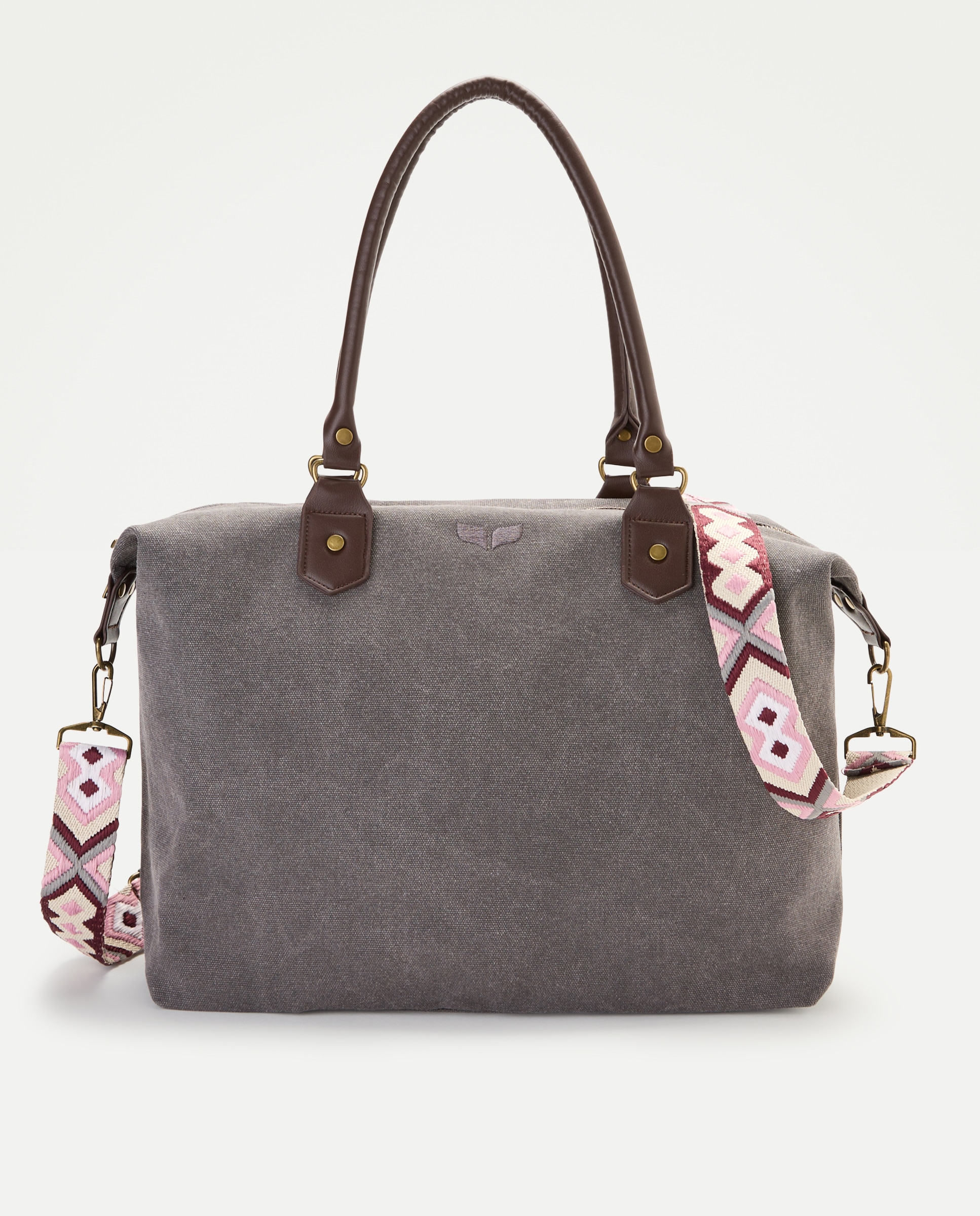 Imagem 0 de Mala Shopper de Algodão com Tachas