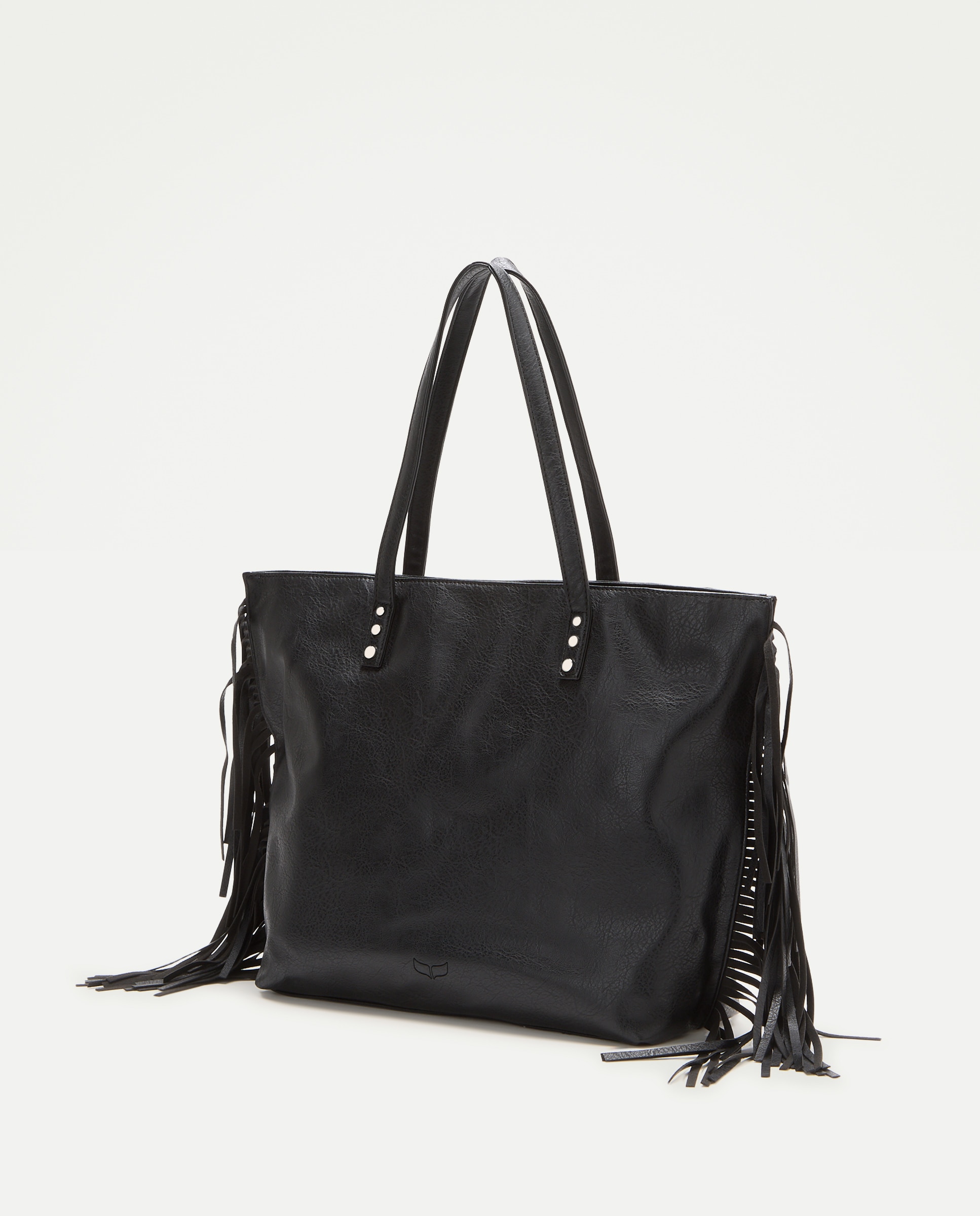 Mala Shopper com Franjas Preto-2