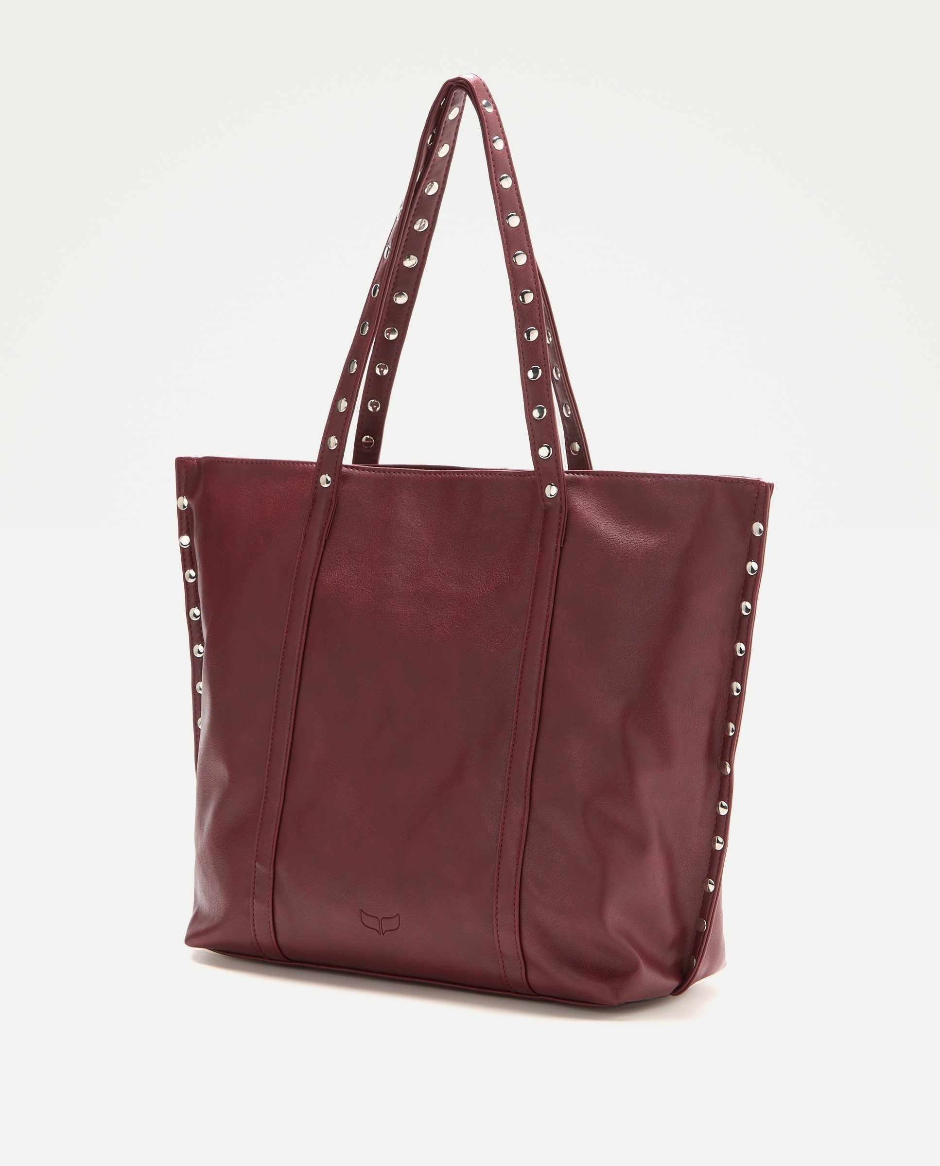 Mala Shopper com Tachas Bordeaux-2