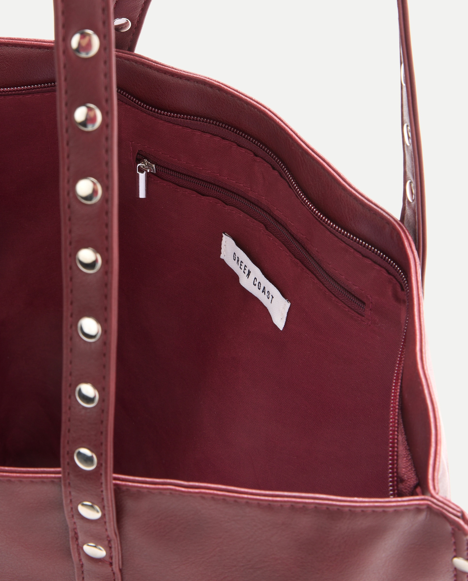 Mala Shopper com Tachas Bordeaux-3